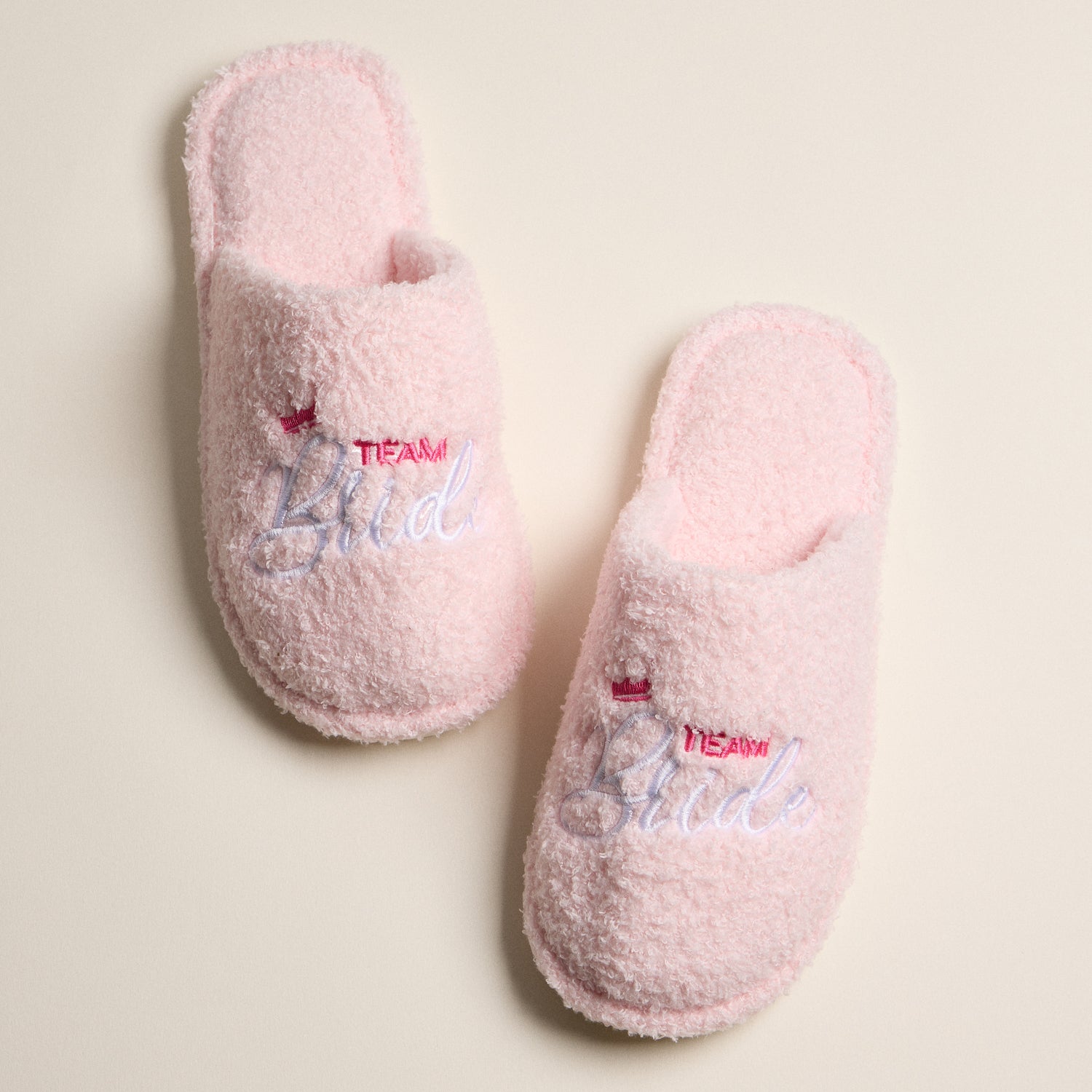 Chic Team Bride Fuzzy Slippers