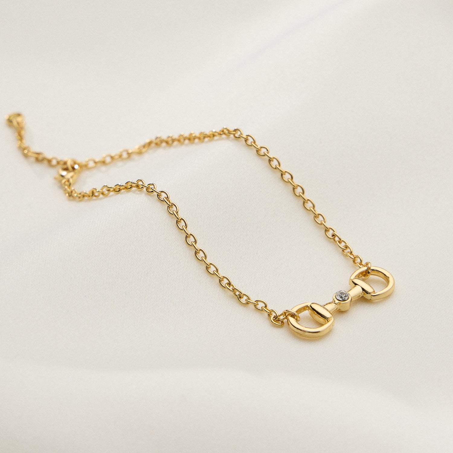 Adjustable Gold or Silver Bit Link Bracelet