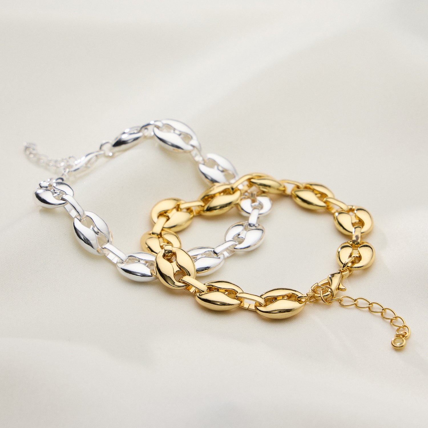 Adjustable Oval Link Bracelet
