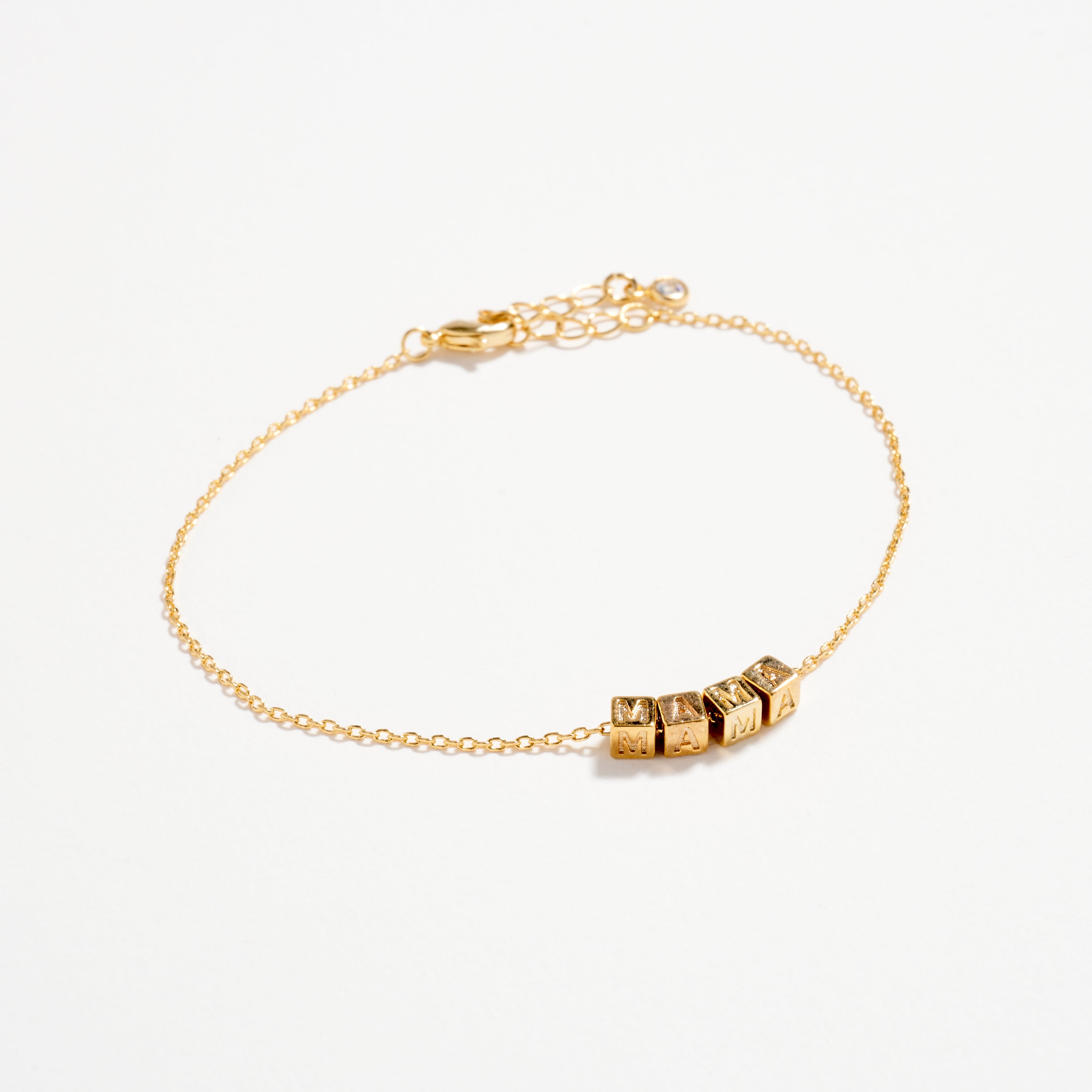 Gold MAMA Bracelet – Dainty Stainless Steel Chain
