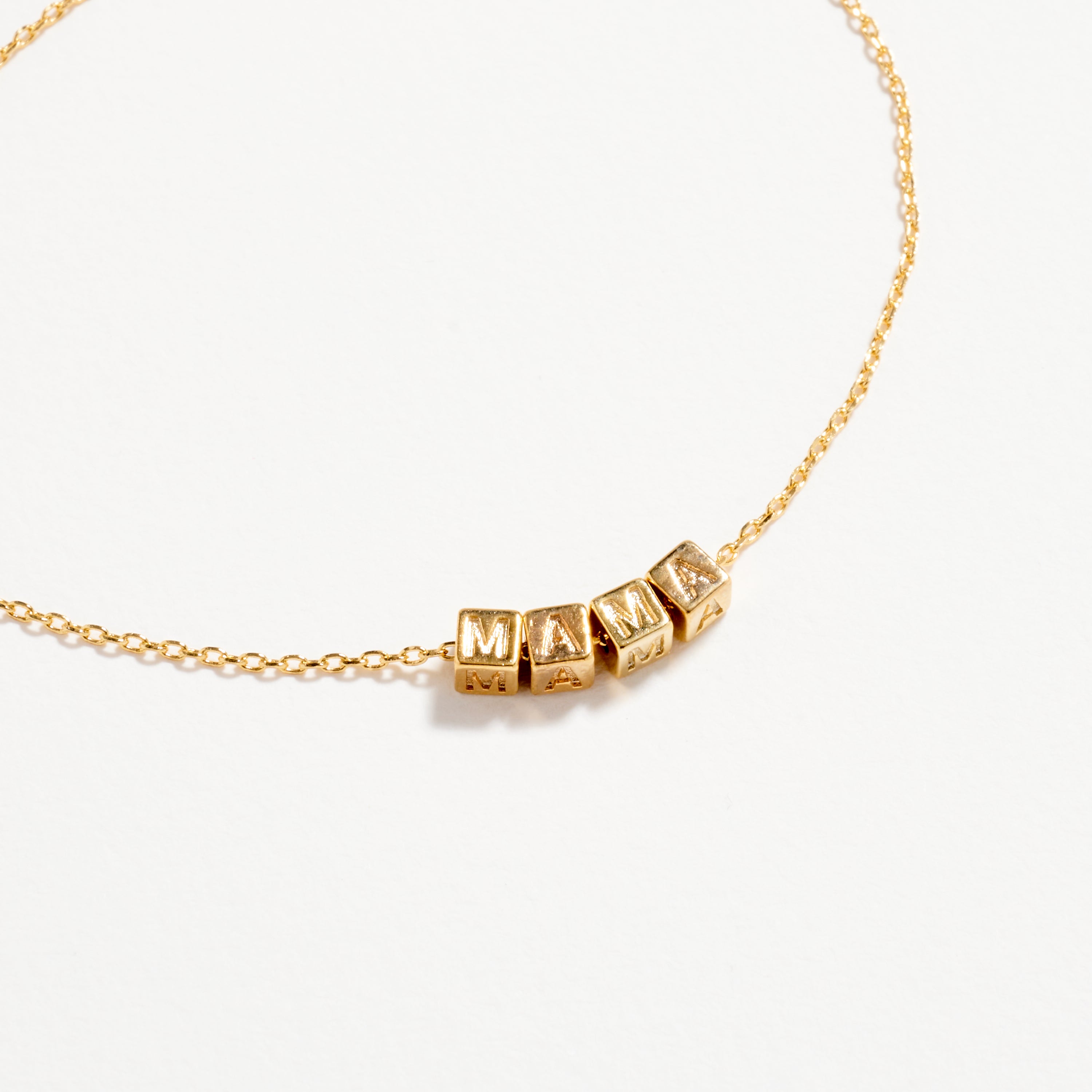 Gold MAMA Bracelet – Dainty Stainless Steel Chain