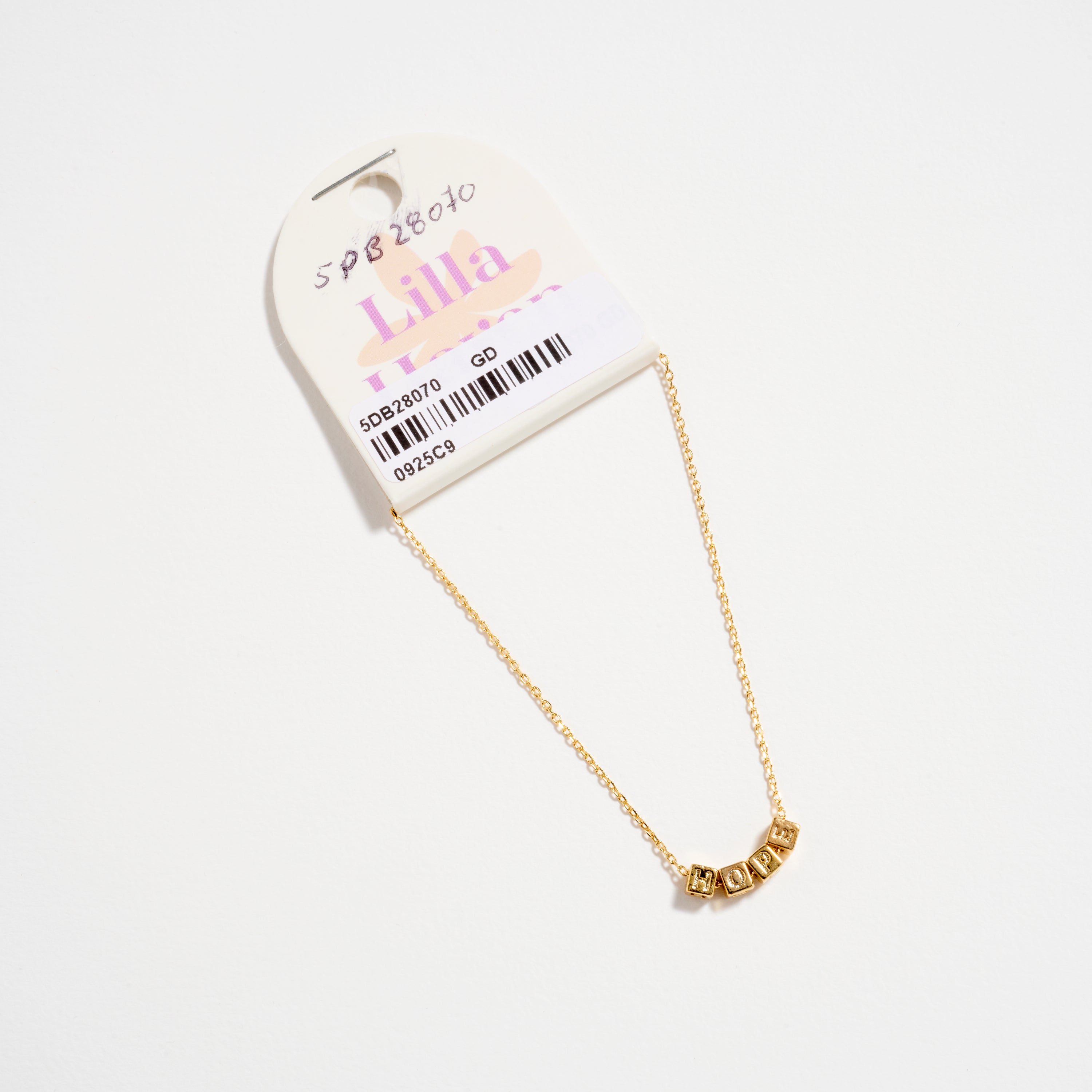 Gold Dipped HOPE Bracelet – Inspirational Letter Chain
