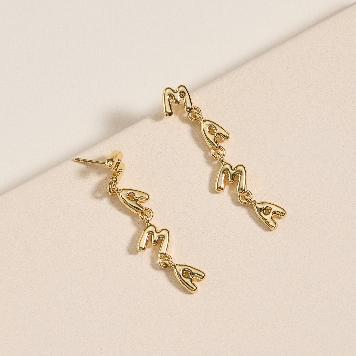Mama Letter Drop Earrings