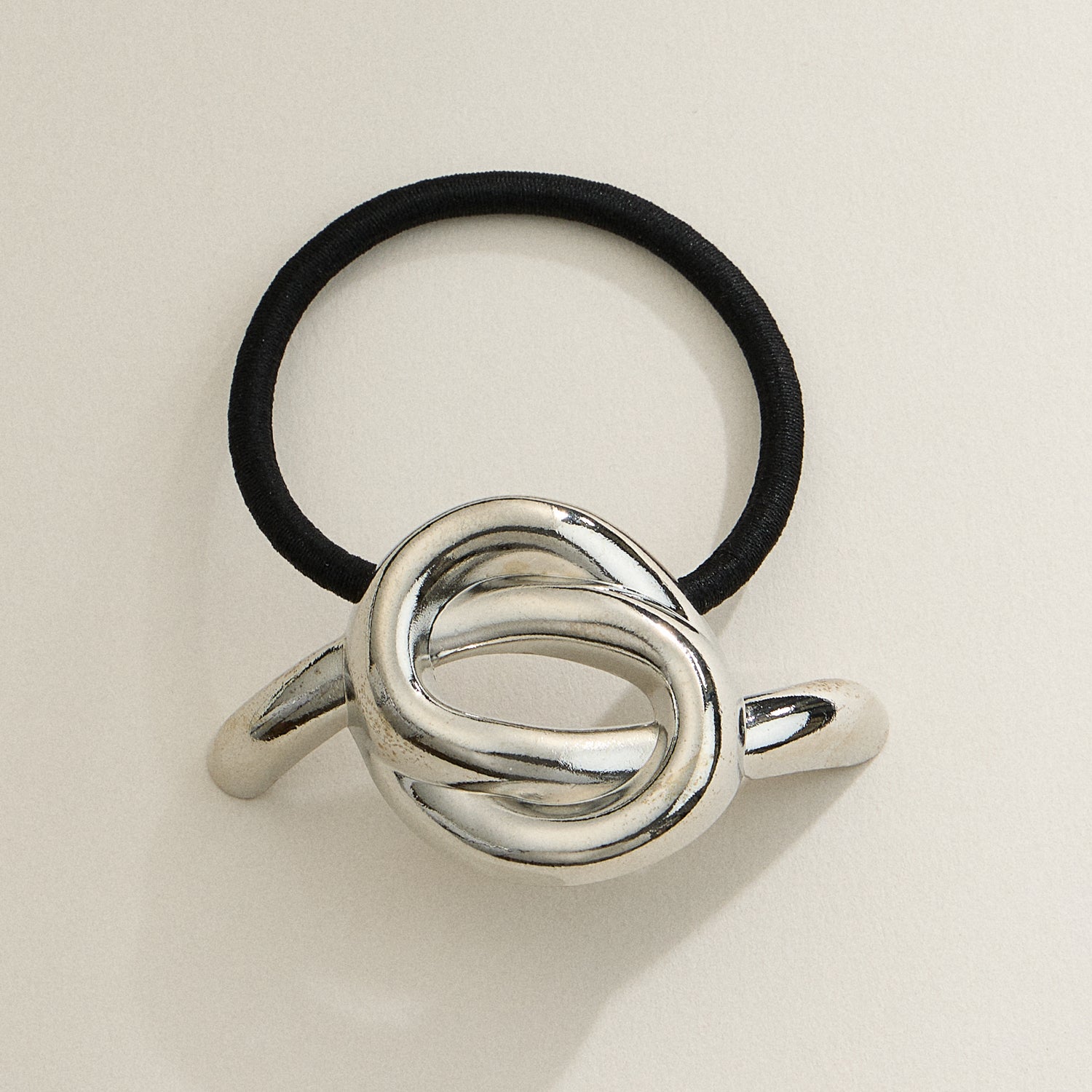 Sleek Twist Knot Metal Hair Ties