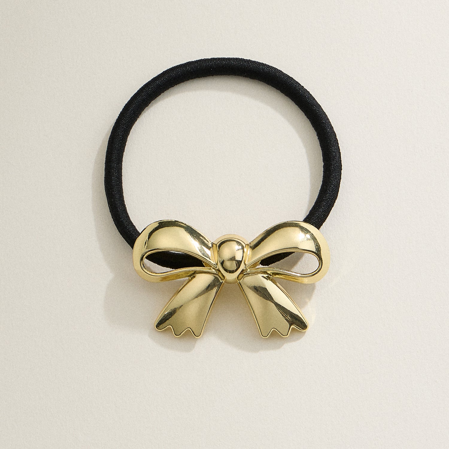 Metallic Bow Hair Tie Set