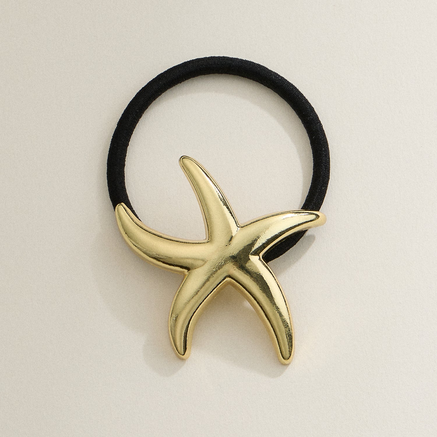 Metallic Starfish Hair Tie