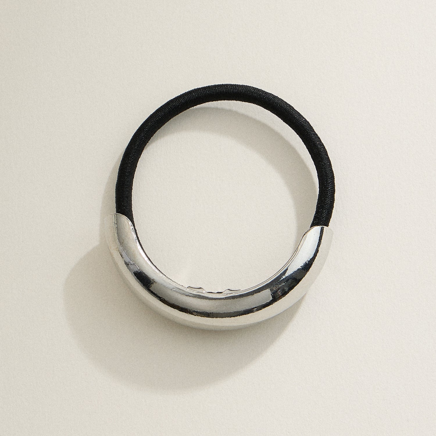Elegant Sculpted Crescent Hair Tie