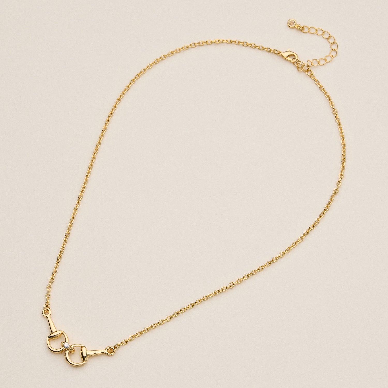 Adjustable Gold Dipped Bit Chain Necklace - 18K Gold