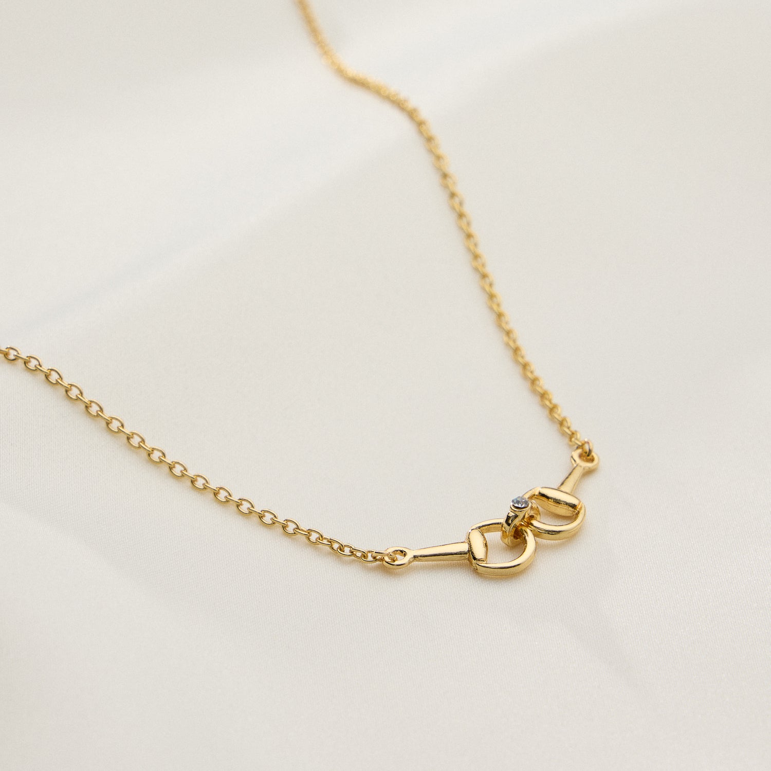 18K Gold-Dipped Adjustable Bit Chain Necklace