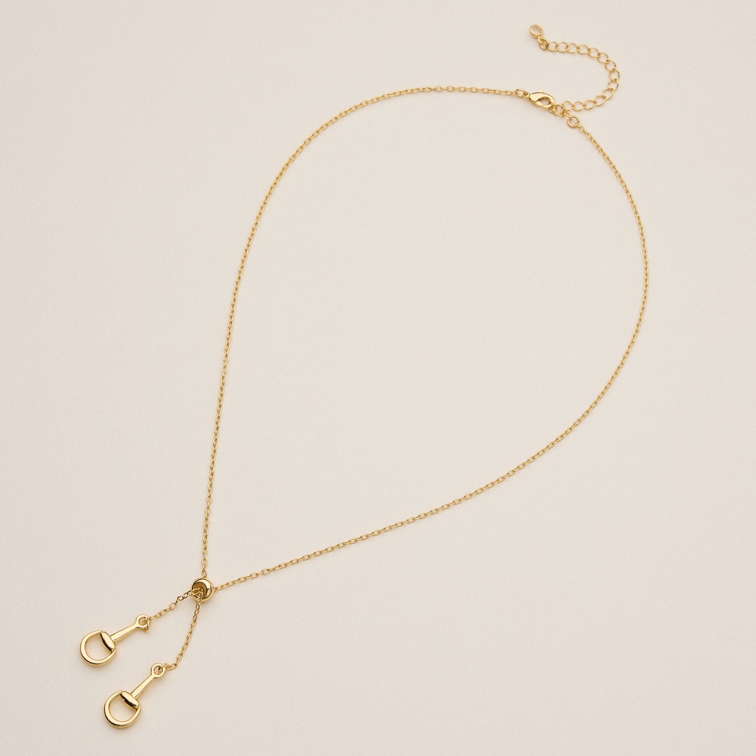 18K Gold-Dipped Bit Charm Necklace