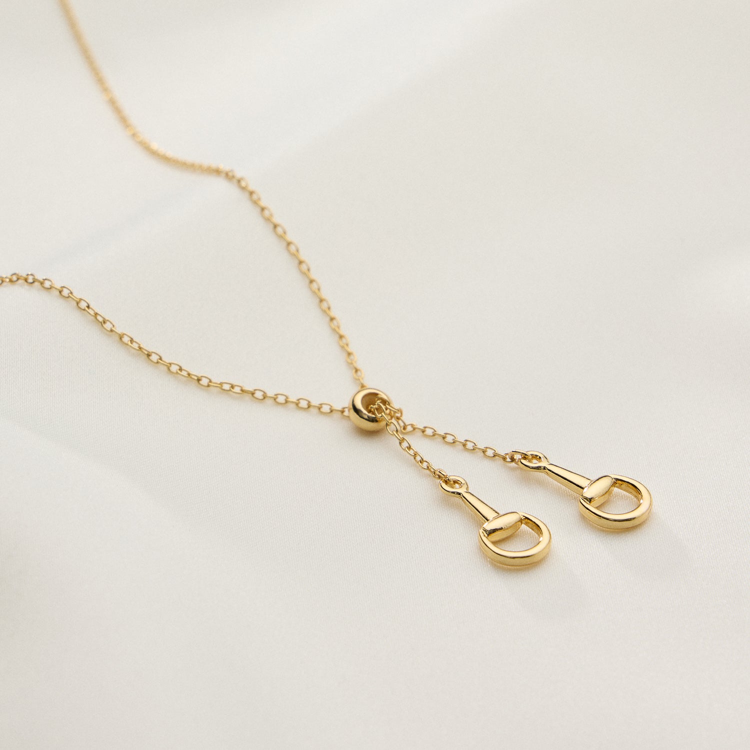 18K Gold-Dipped Bit Charm Necklace