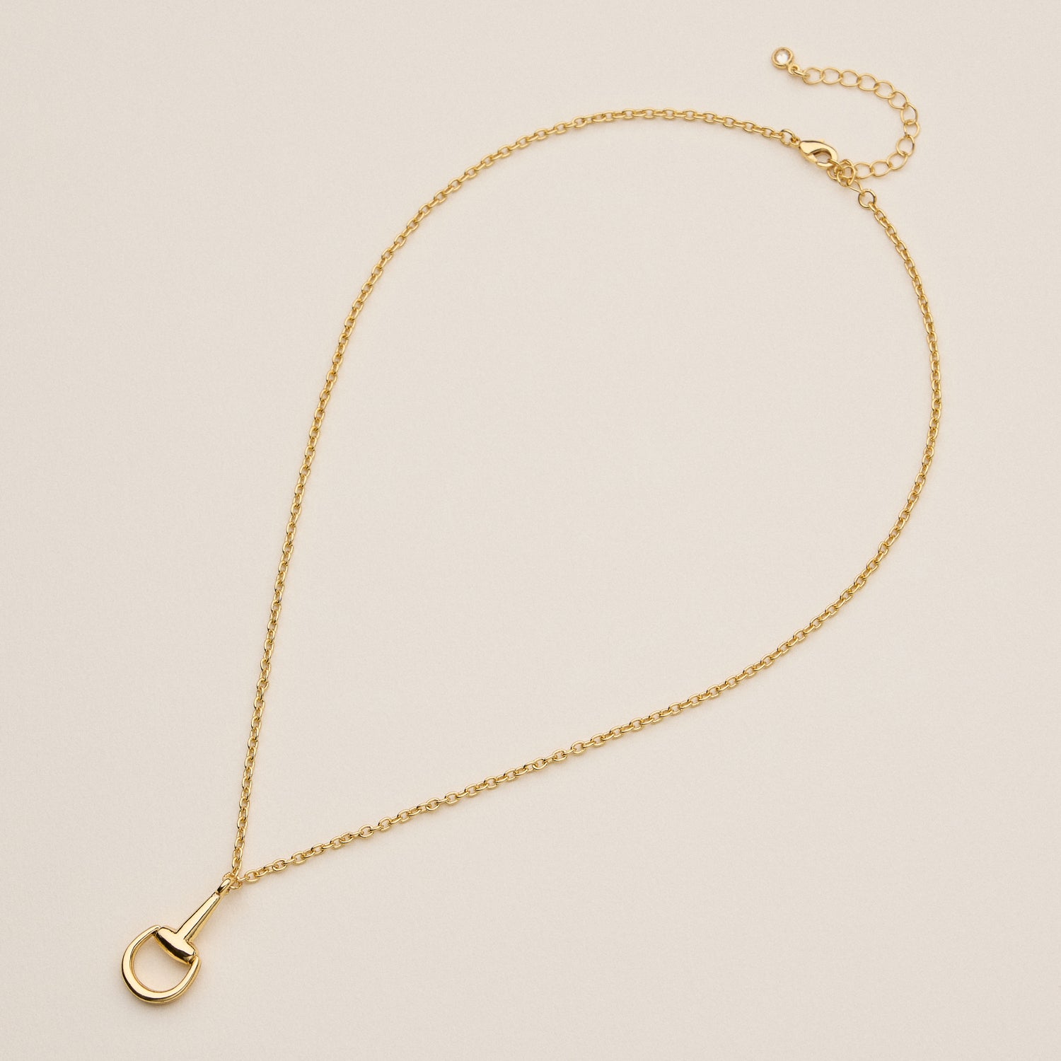Minimalist Horseshoe Pendant Necklace
