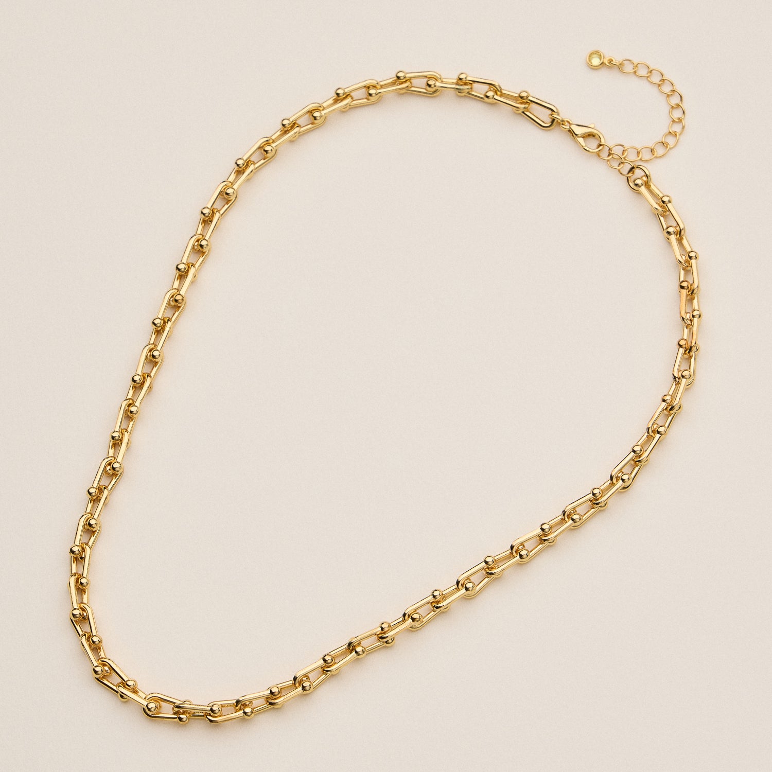 Adjustable Gold Dipped Layering Statement Chain - 18K Gold