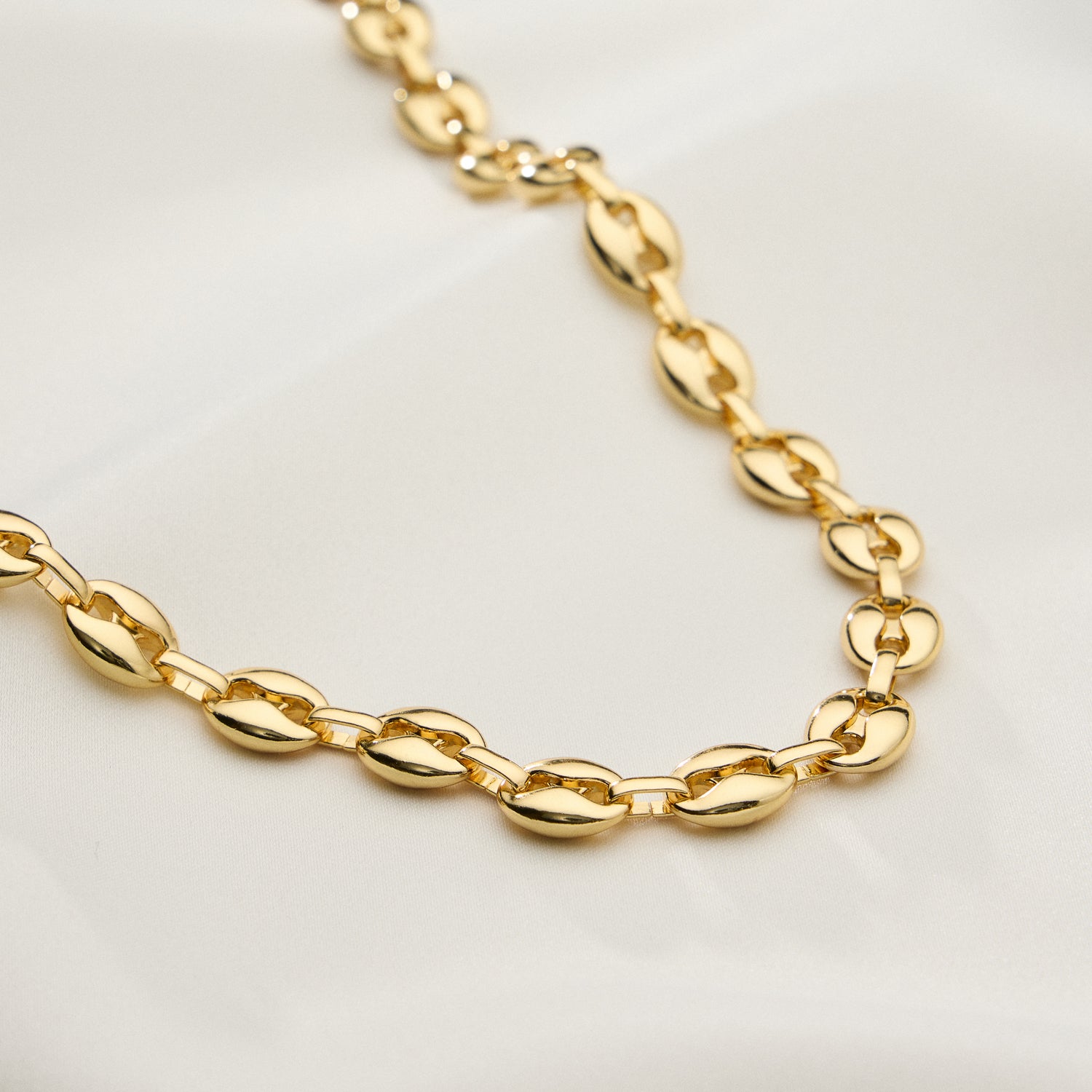 18K Gold-Dipped Statement Link Necklace