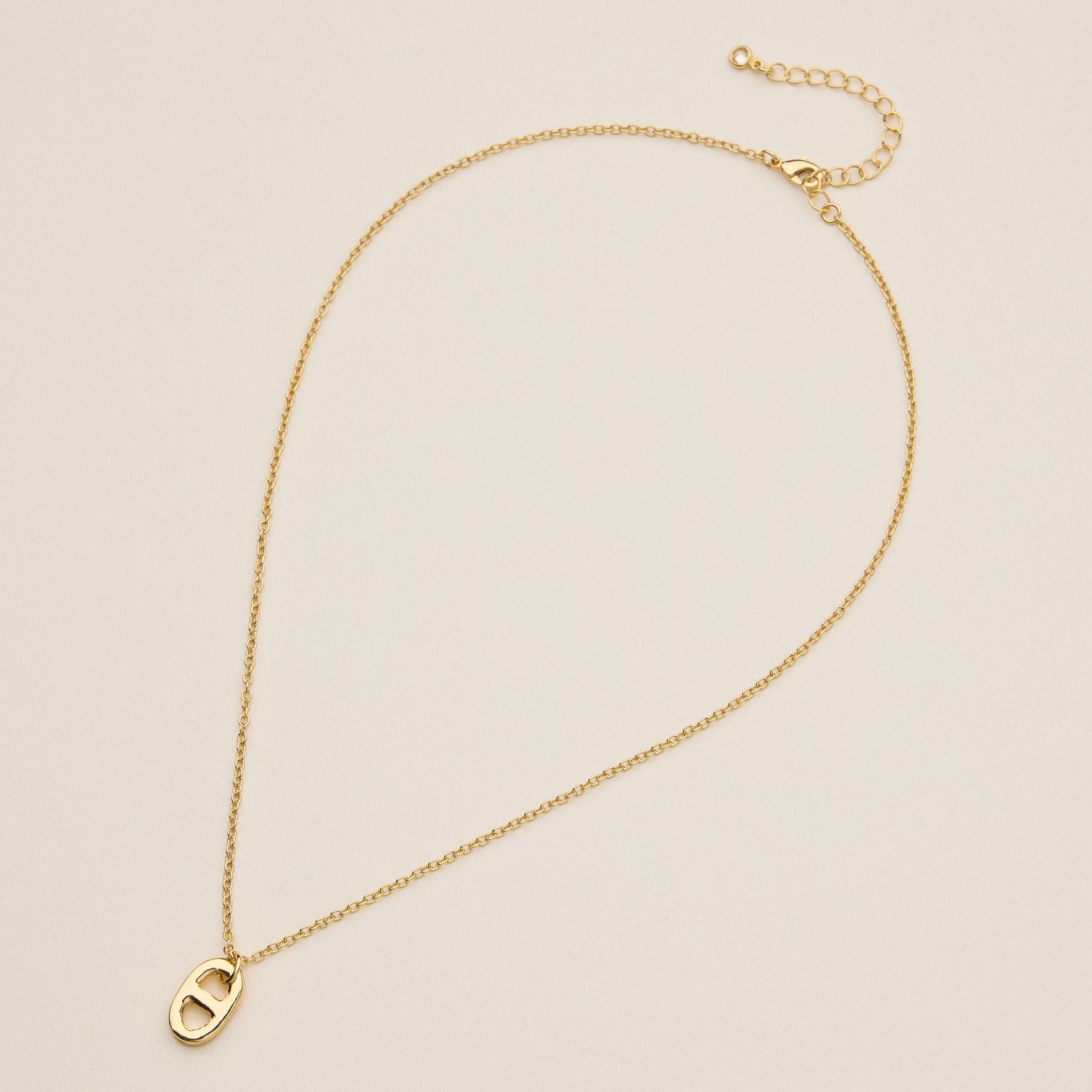 Gold Soda Tab Pendant Necklace