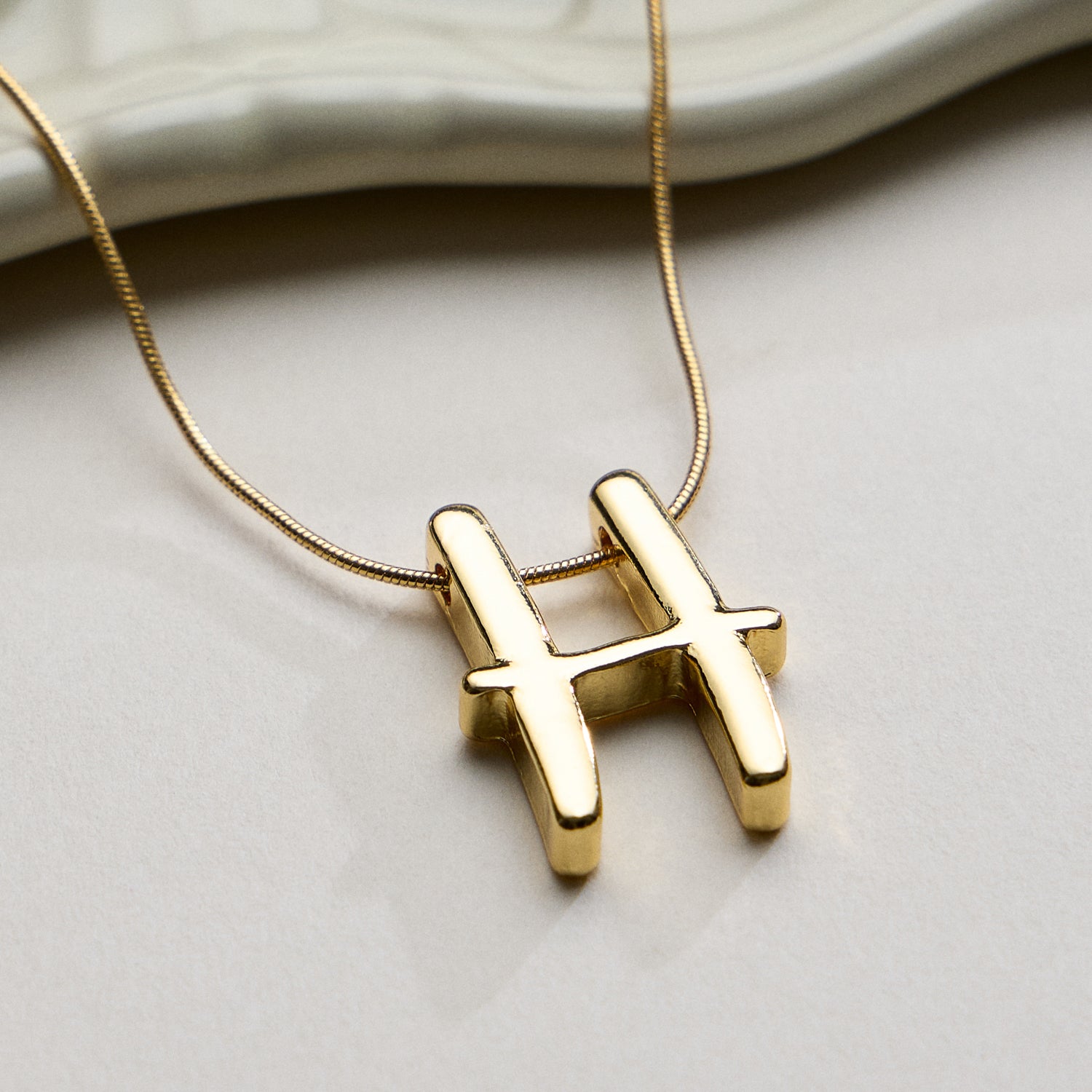 A Set of 16 Letters Gold Dipped Necklace – Gold & Silver Alphabet Charm Jewelry