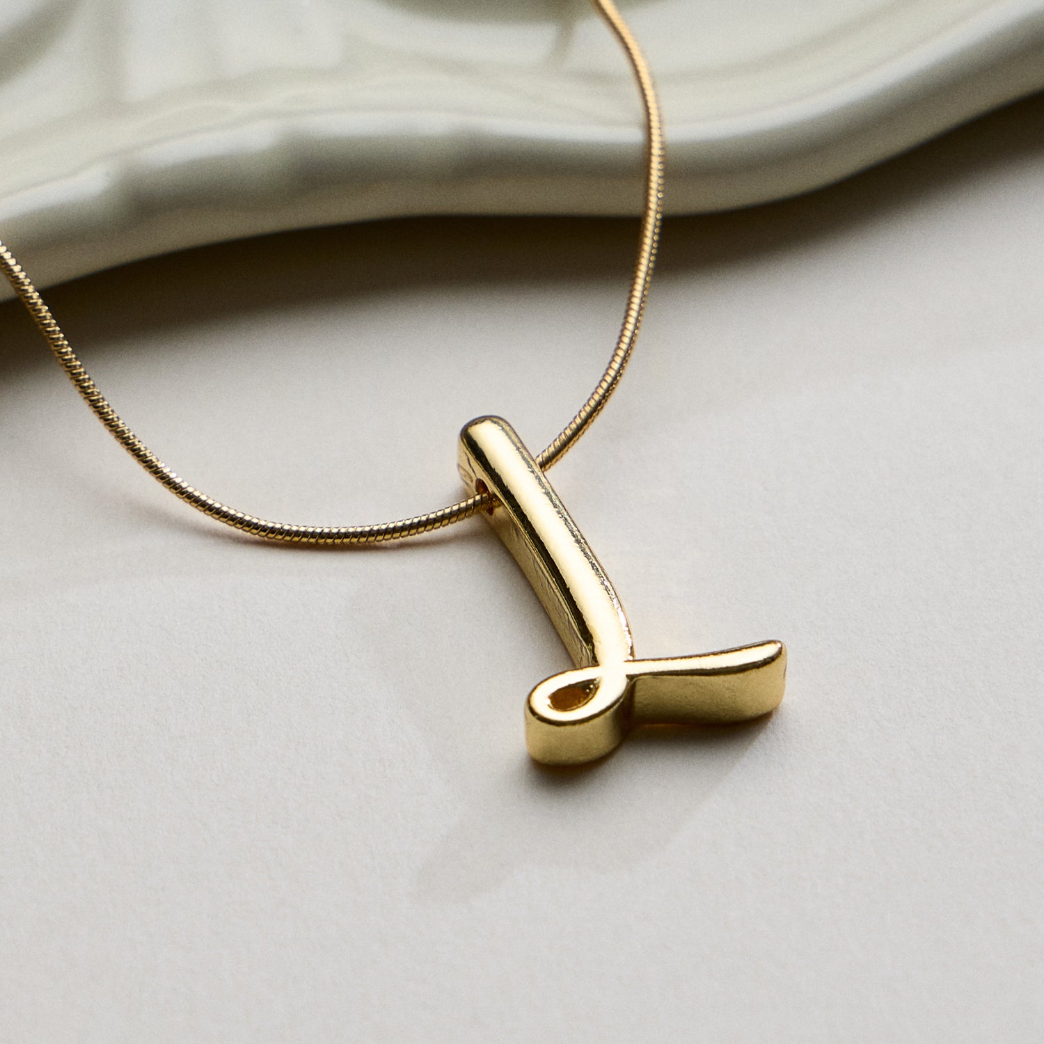 A Set of 16 Letters Gold Dipped Necklace – Gold & Silver Alphabet Charm Jewelry