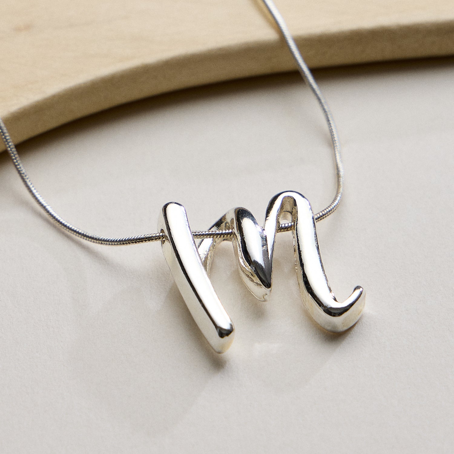 A Set of 16 Letters Gold Dipped Necklace – Gold & Silver Alphabet Charm Jewelry