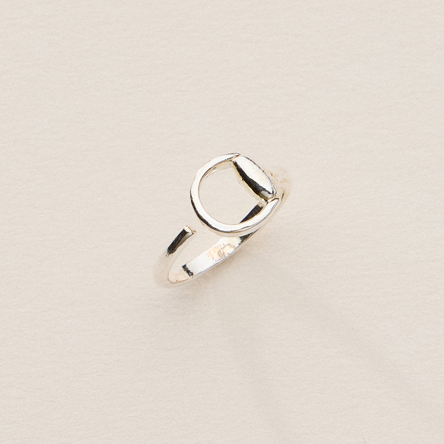 18K Gold-Dipped Open Circle Ring