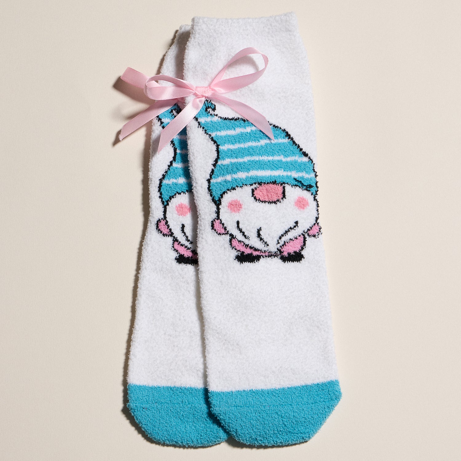 Festive Winter Sock Duo with Snowman and Gnome Motifs