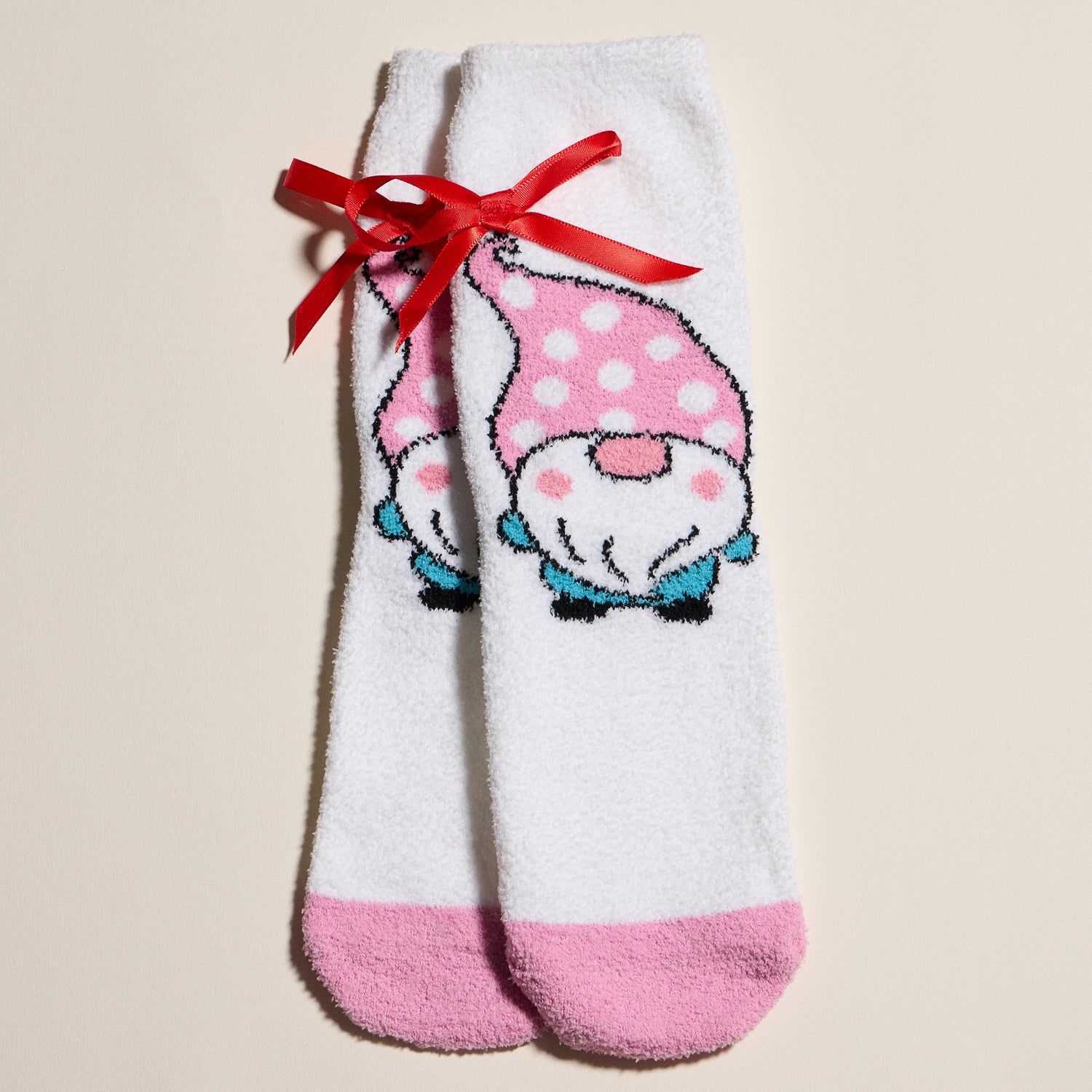 Festive Winter Sock Duo with Snowman and Gnome Motifs