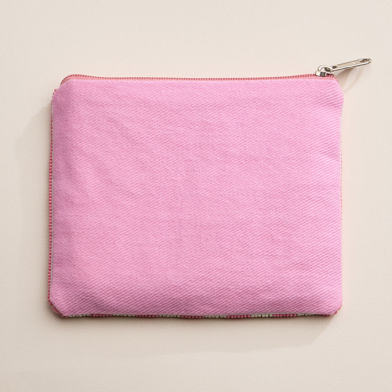 Hand-Beaded Sequin Pouch with XOXO Heart Design
