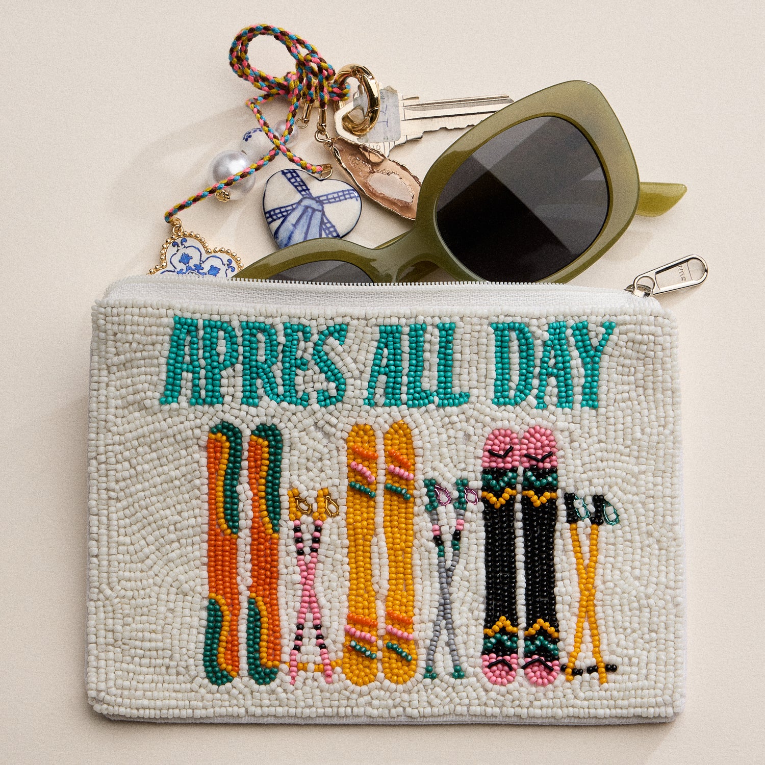 Beaded Apres All Day Ski Pouch