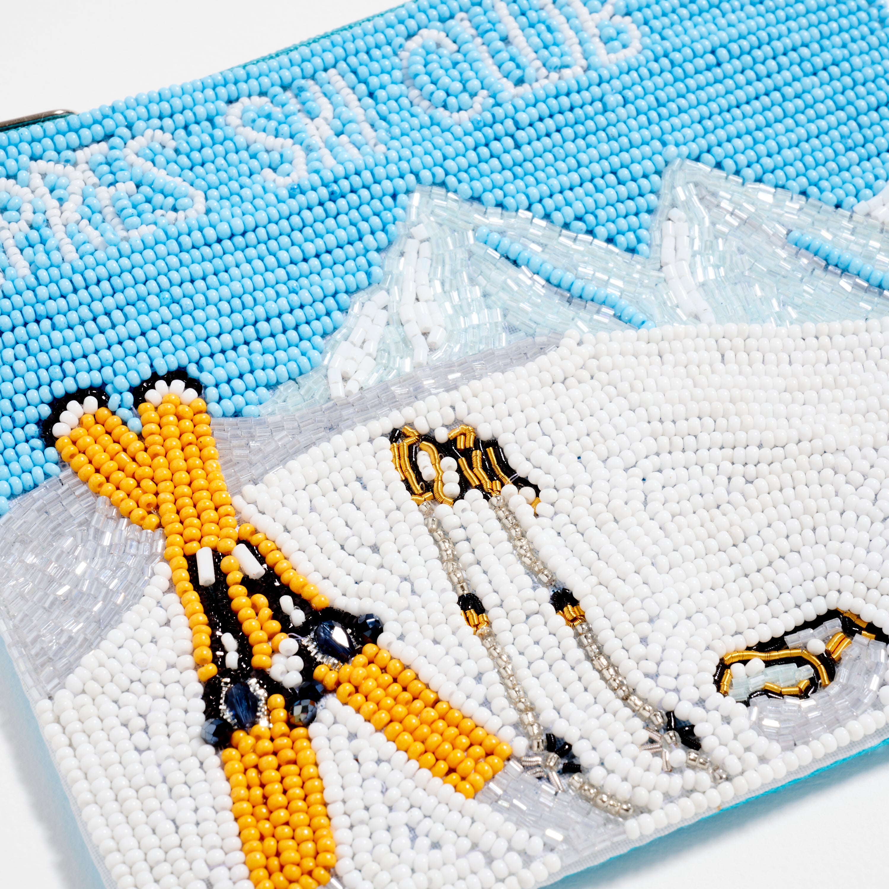 Apres Ski Club Beaded Zip Pouch – Winter Accessory