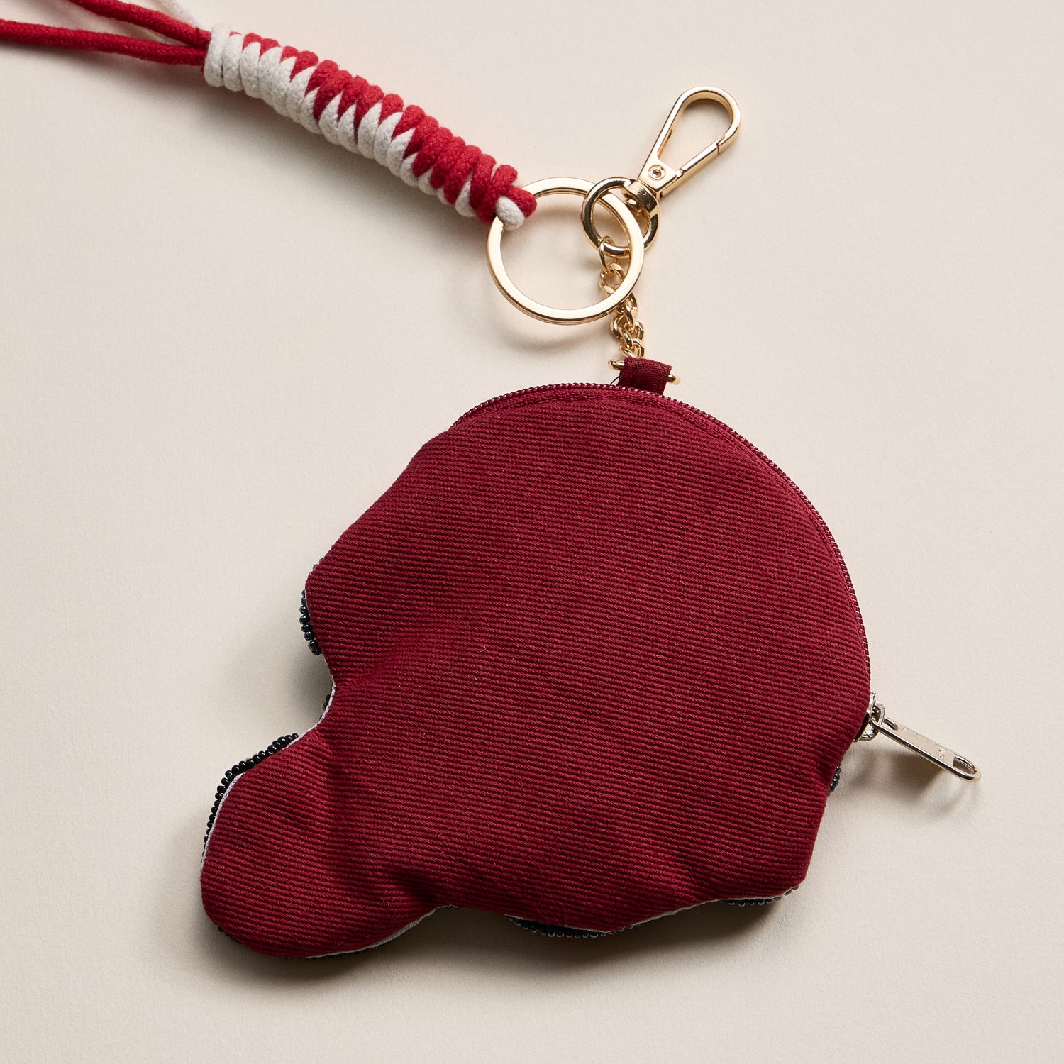 Game Day Beaded Helmet Keychain Pouch – Team Colors