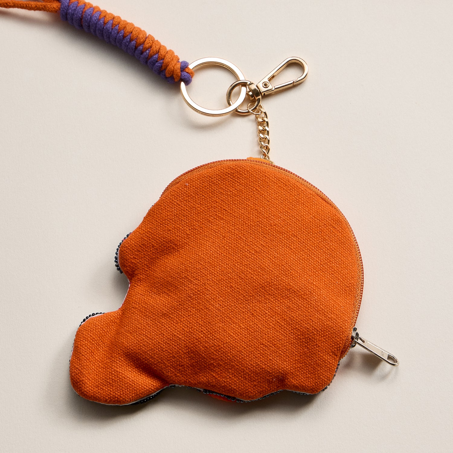 Game Day Beaded Helmet Keychain Pouch – Team Colors