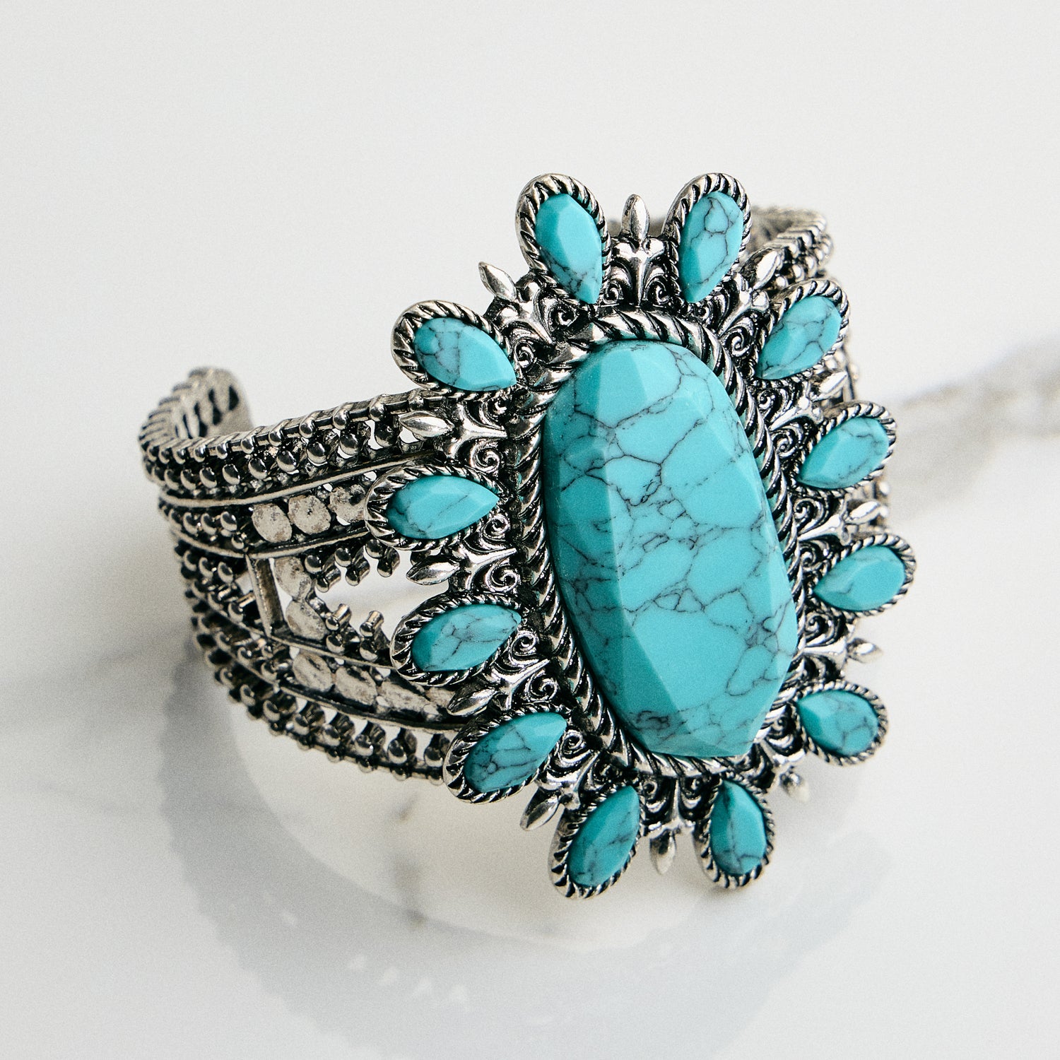 Turquoise Statement Cuff Bracelet