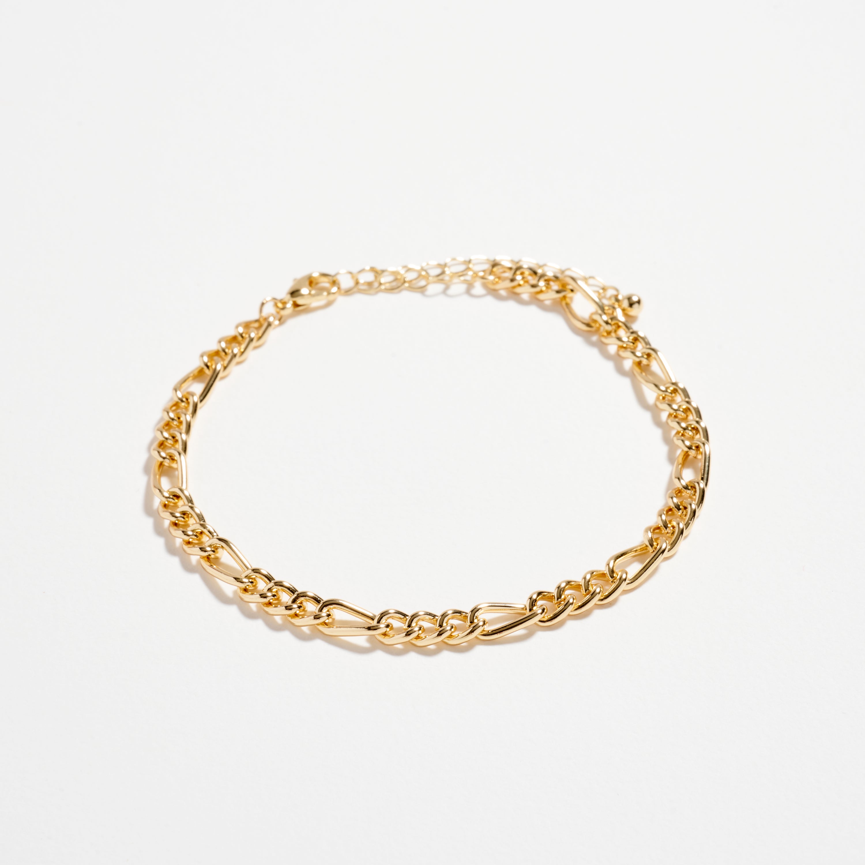 3-Piece Layered Chain Bracelet Set – Cross, Heart & Pearl Charms