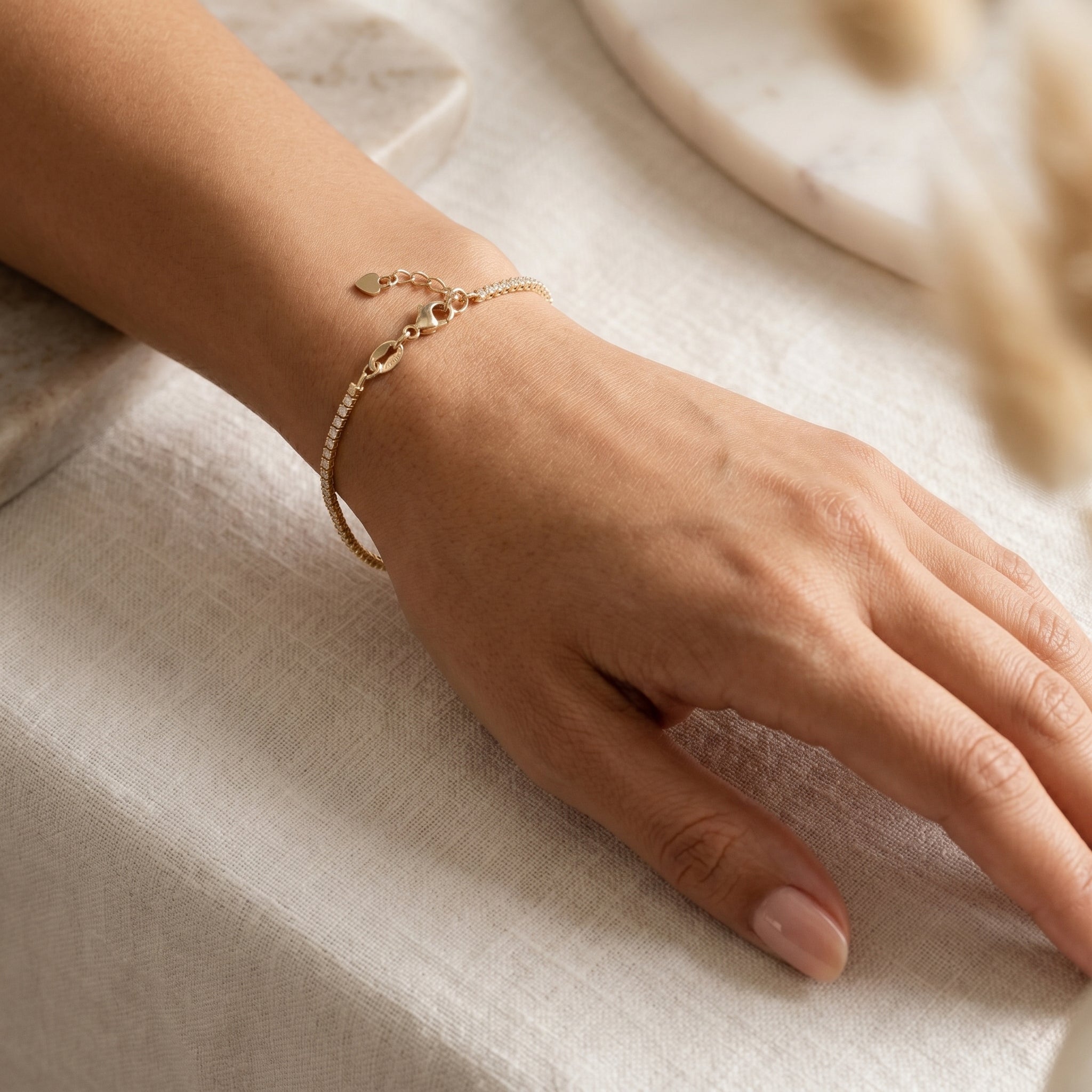 Gold Filled Round CZ Tennis | Bracelet