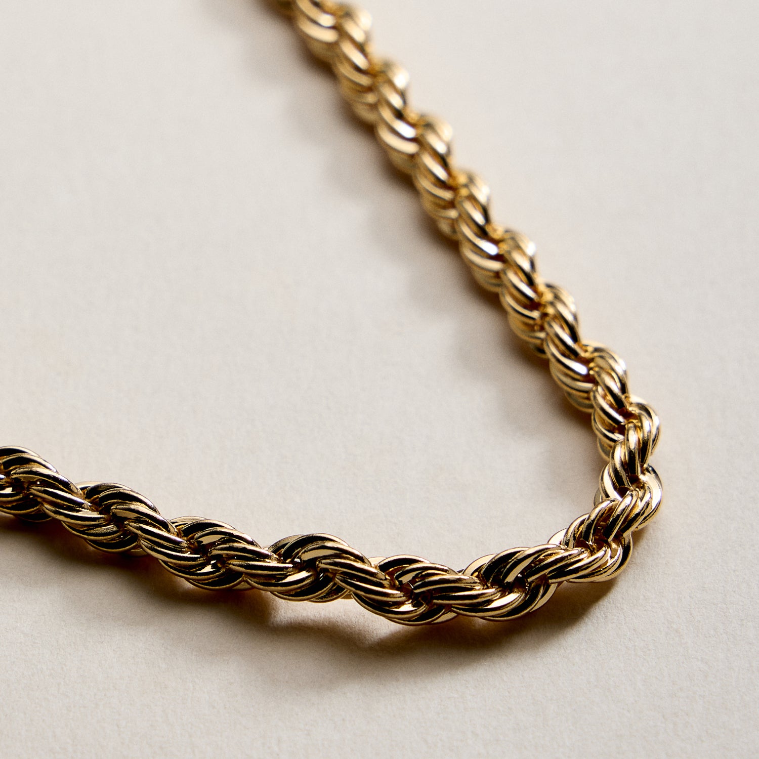 Gold Filled Rope Chain Bracelet