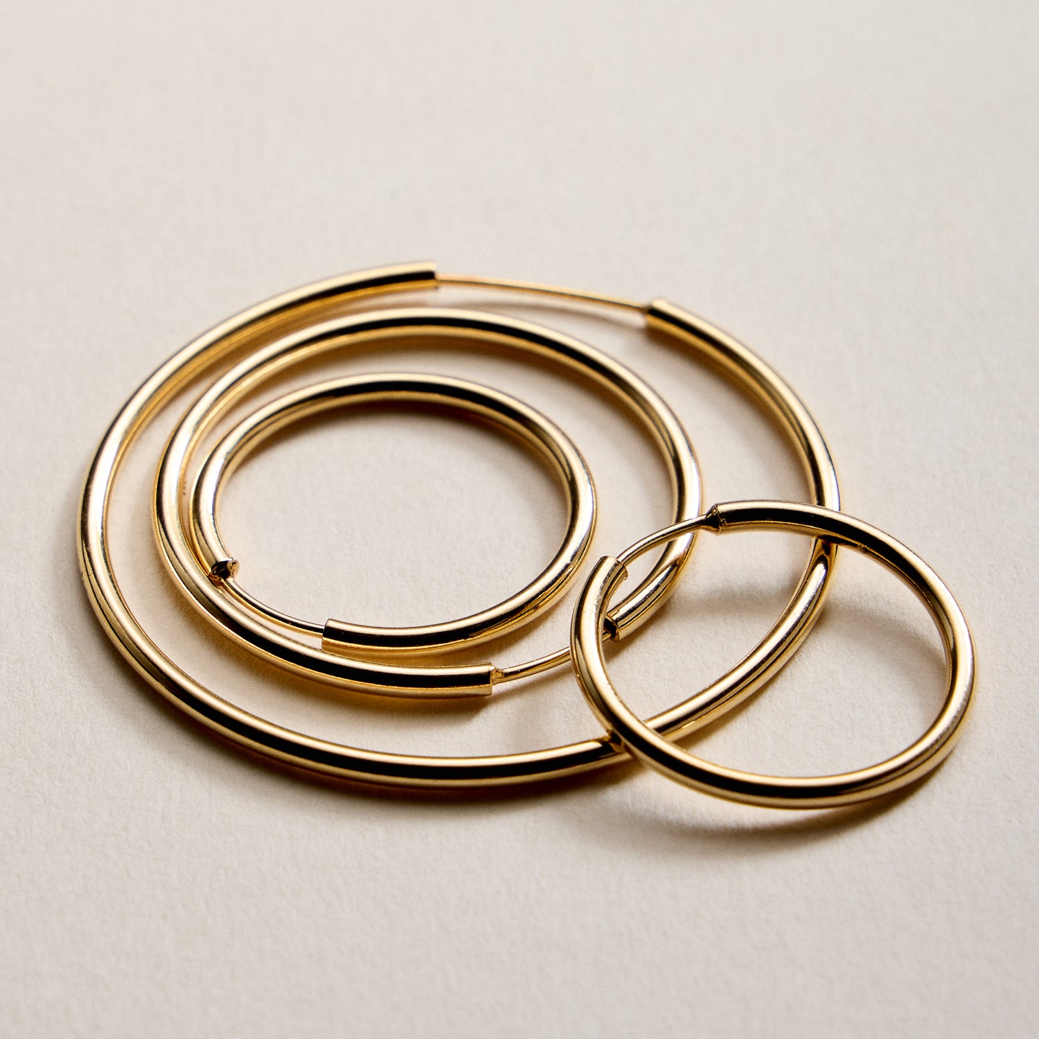 Gold Filled Classic Hoop Earrings