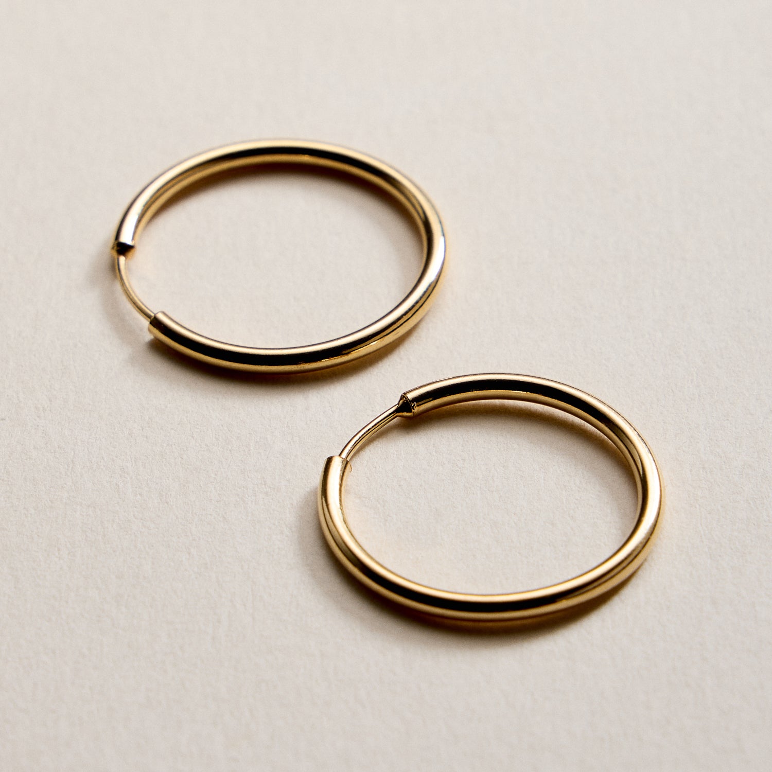 Gold Filled Classic Hoop Earrings