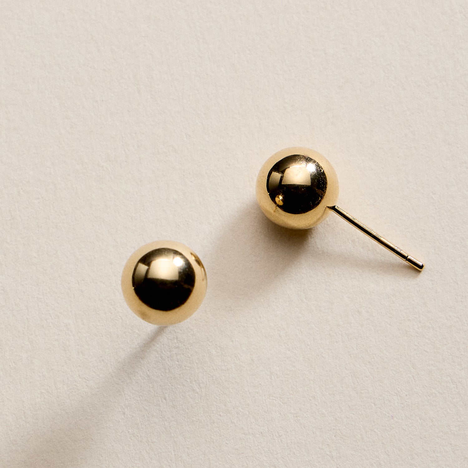 Gold Filled Ball Stud Earrings – 4mm to 10mm