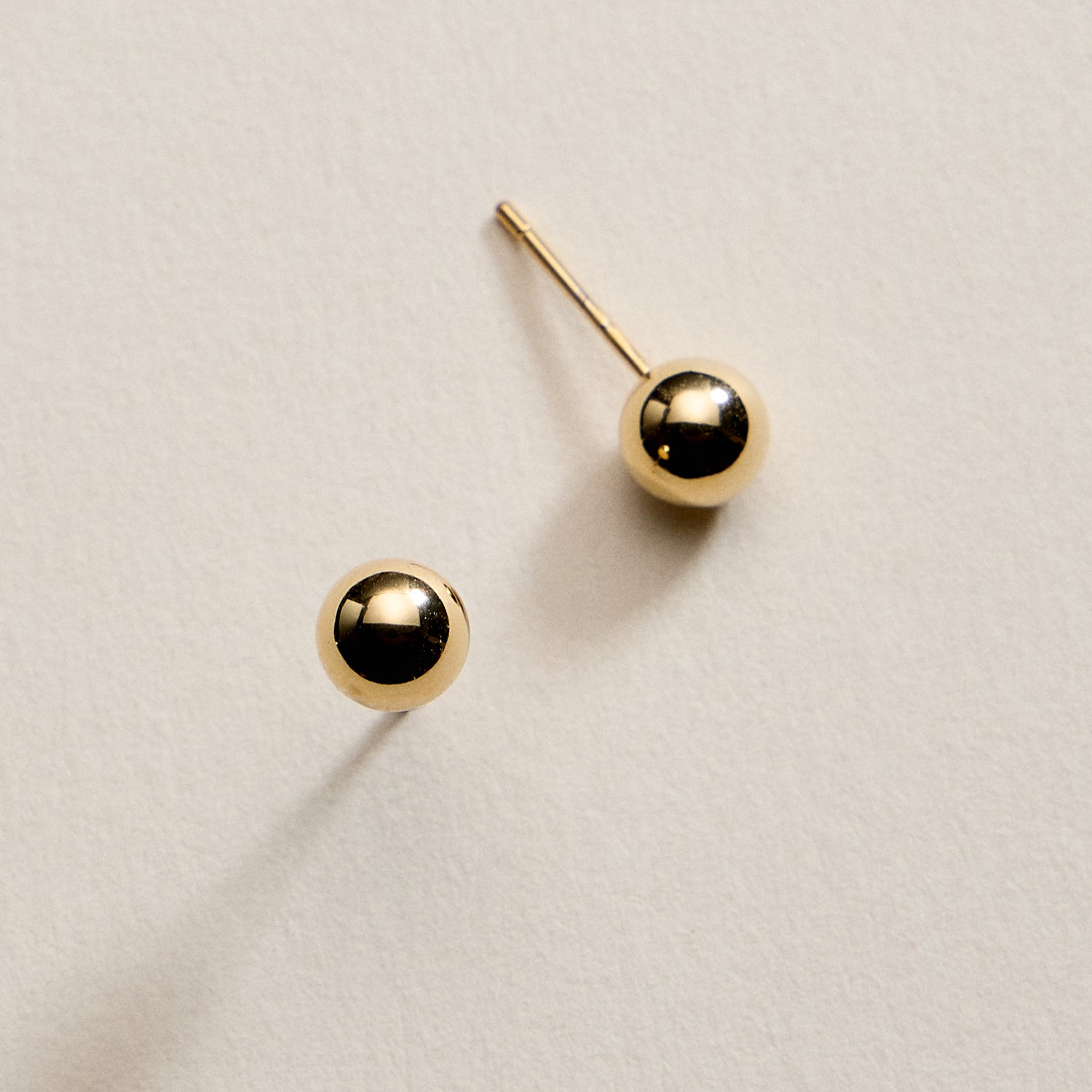 Gold Filled Ball Stud Earrings – 4mm to 10mm