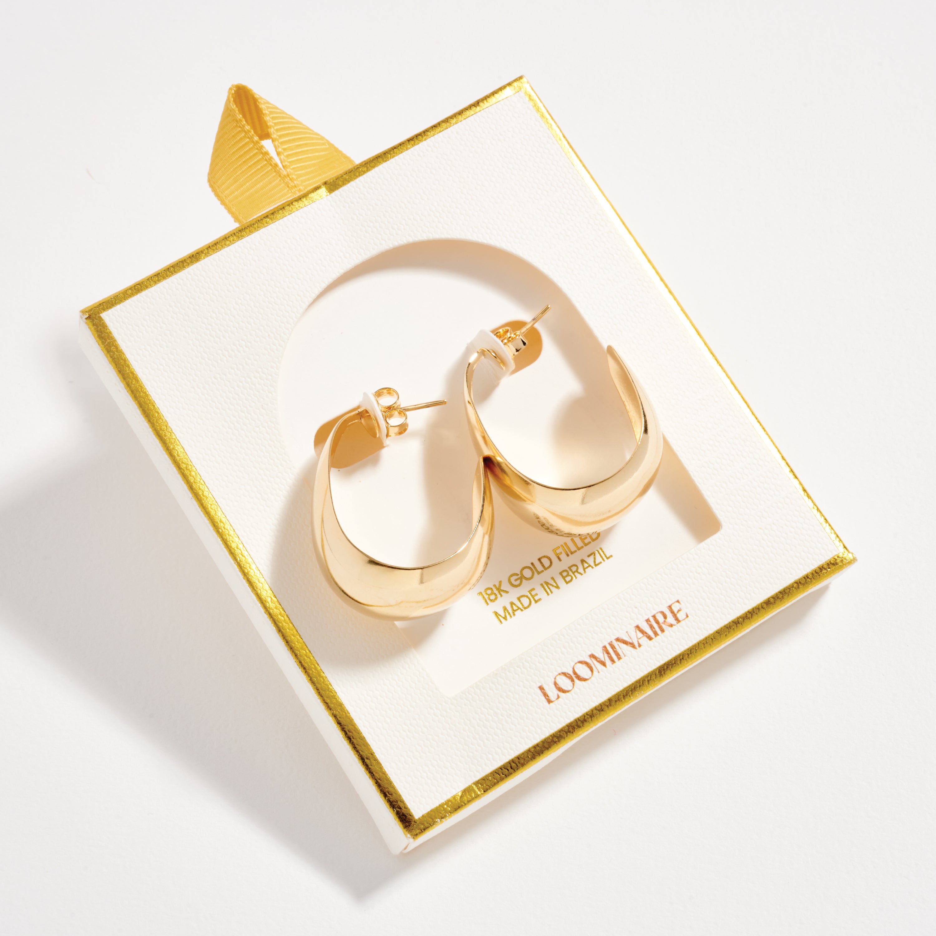 Gold Filled Chunky Hoop Earrings