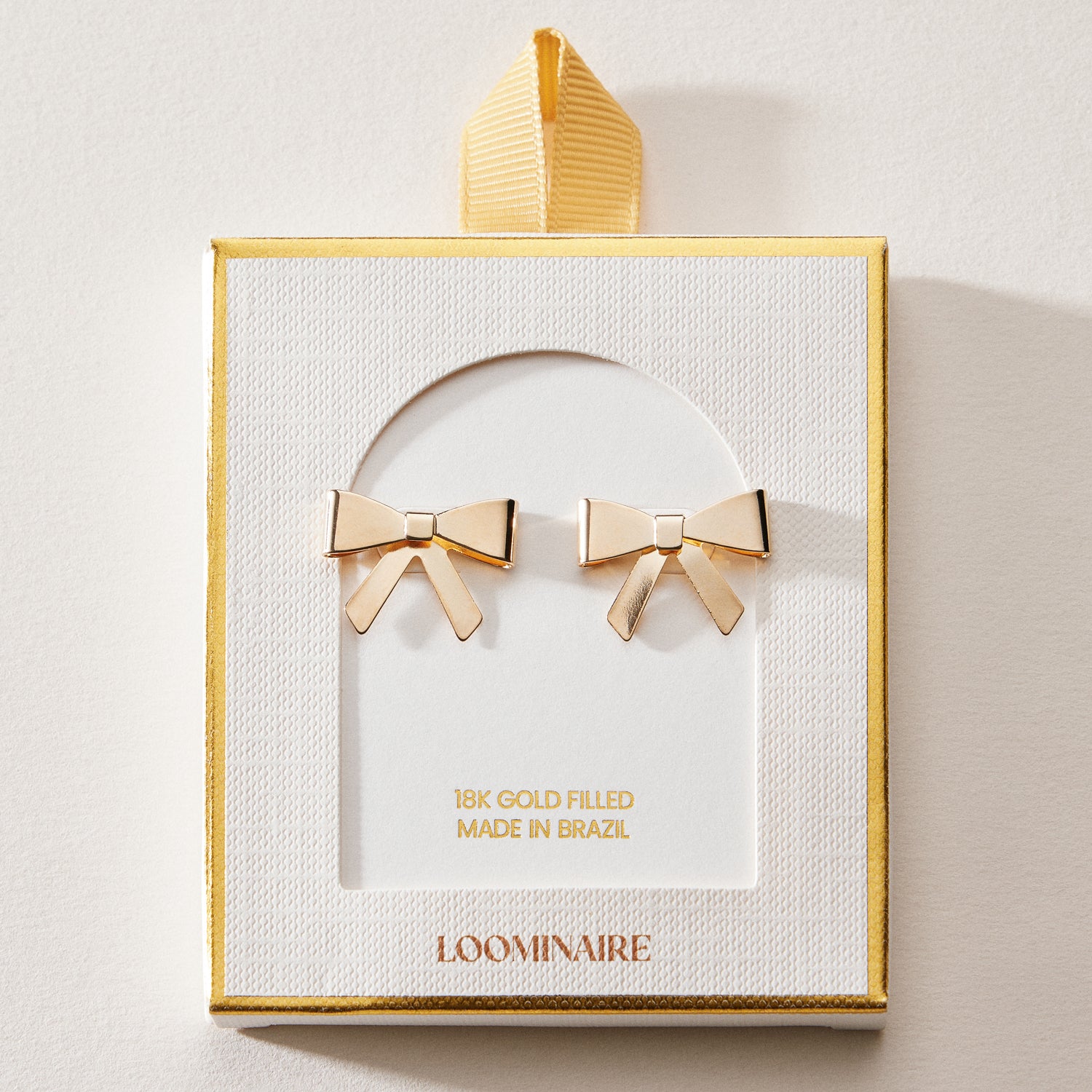18K Gold Filled Bow Stud | Earrings