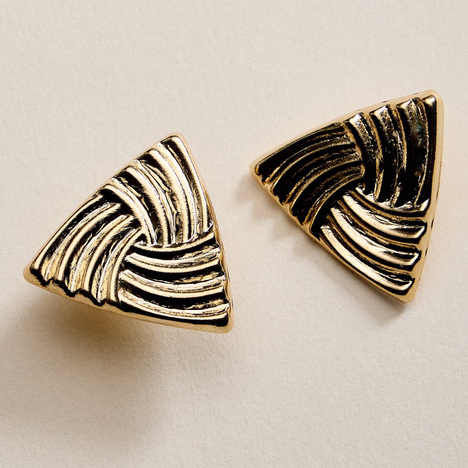 Gold Filled Triangle Stud Earrings
