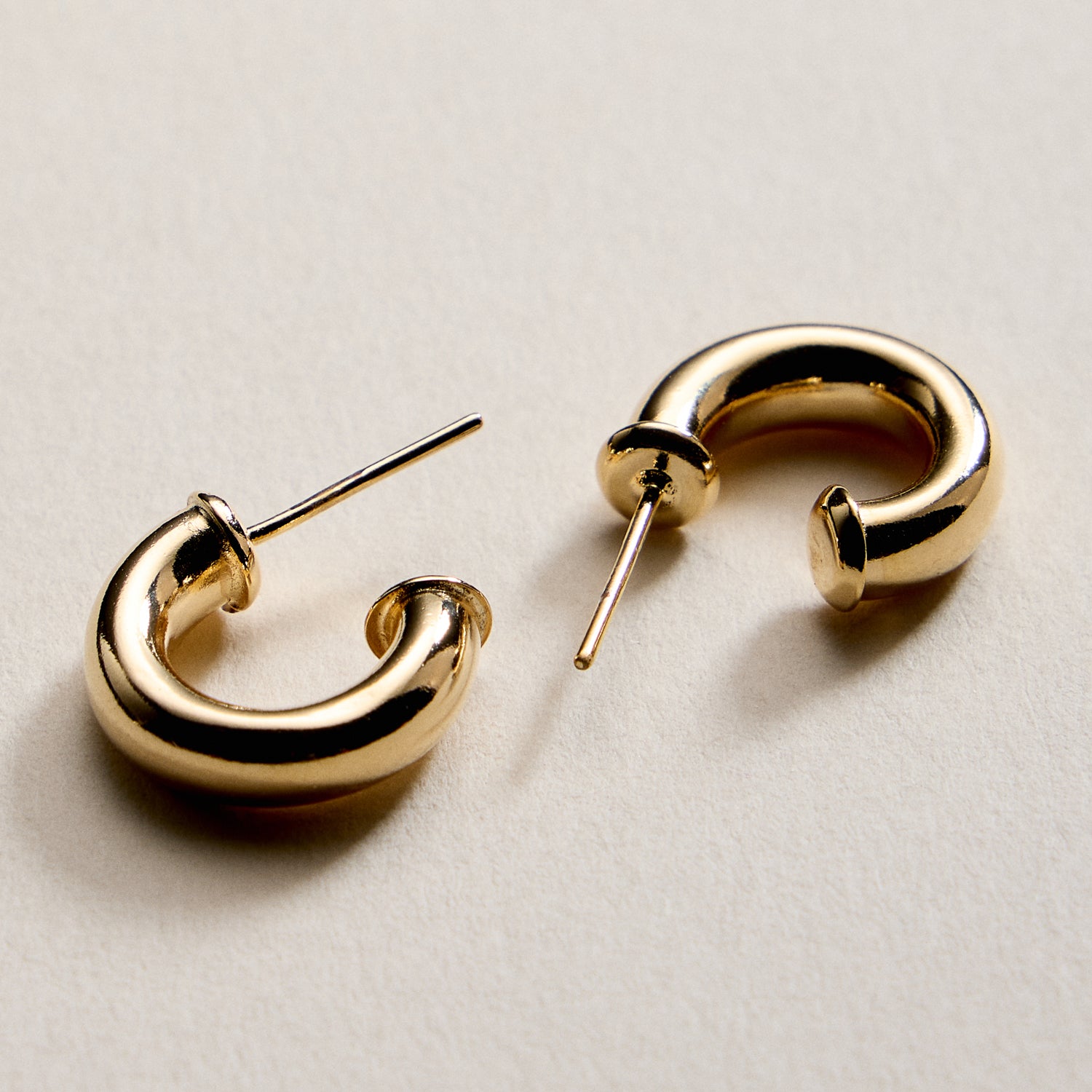 Gold Filled Bold Hoop Earrings