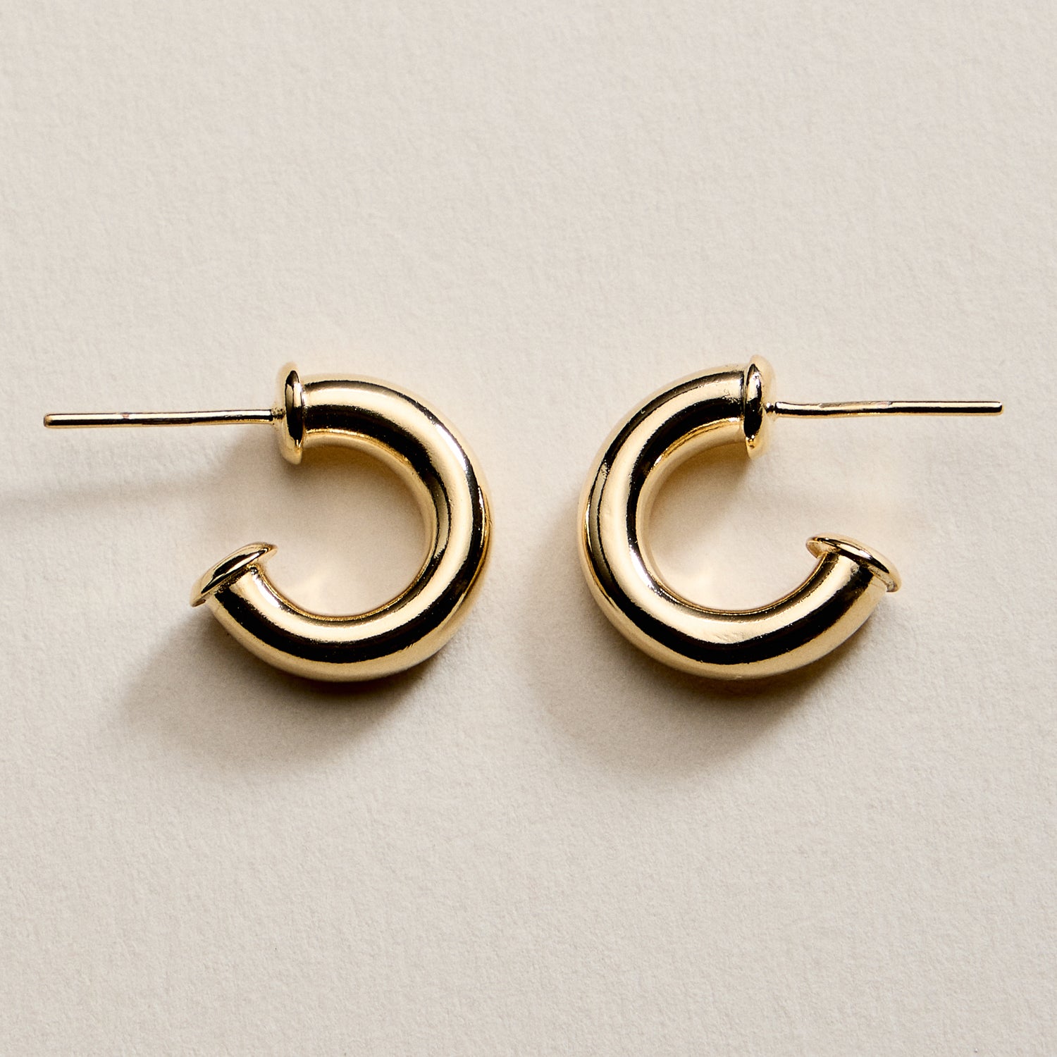 Gold Filled Bold Hoop Earrings