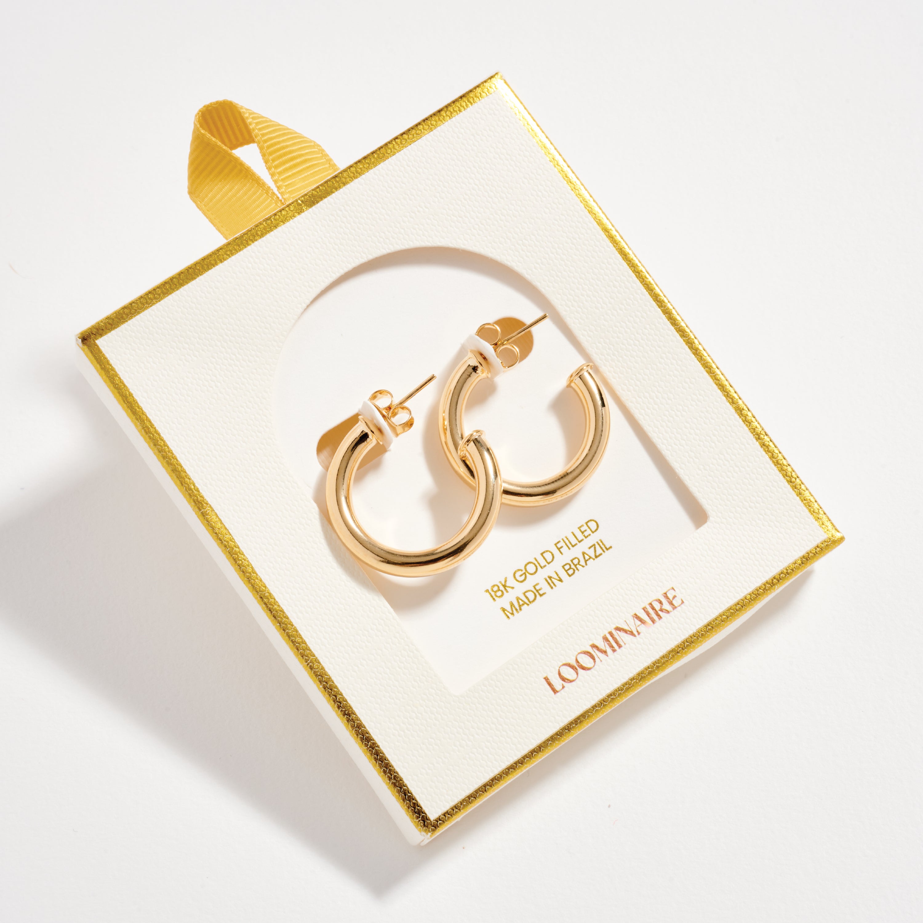 Gold Filled Bold Hoop Earrings