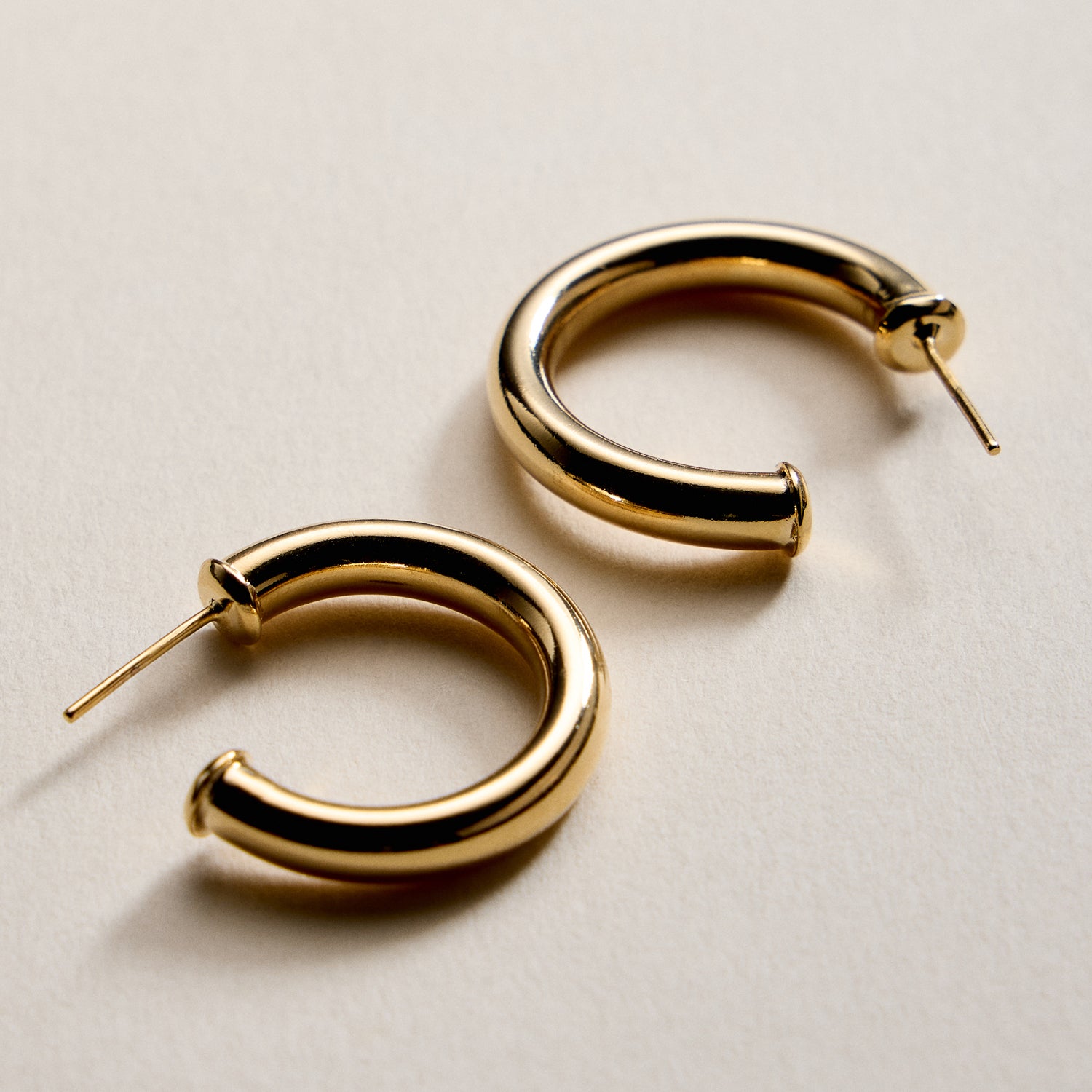 Gold Filled Bold Hoop Earrings