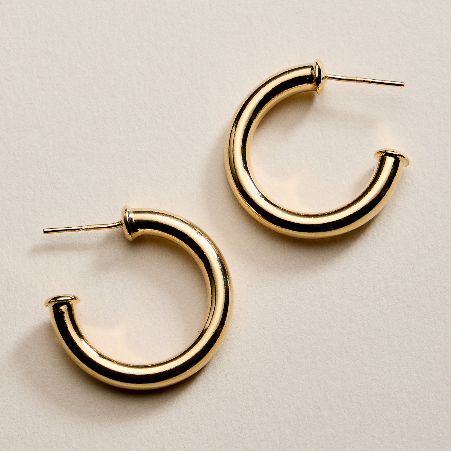 Gold Filled Bold Hoop Earrings