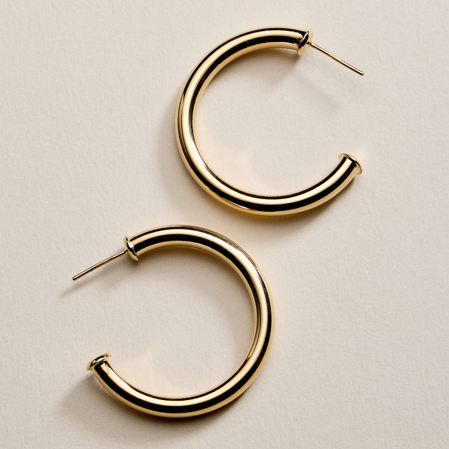 Gold Filled Bold Hoop Earrings