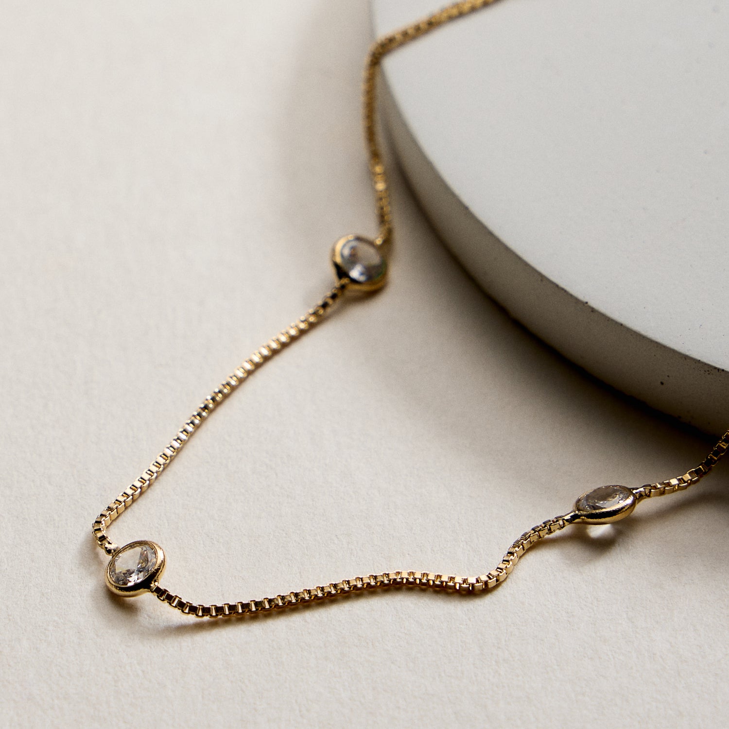 Gold Filled cubic zirconia Necklace