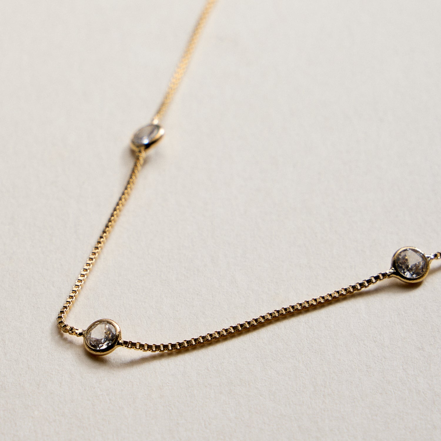 Gold Filled cubic zirconia Necklace