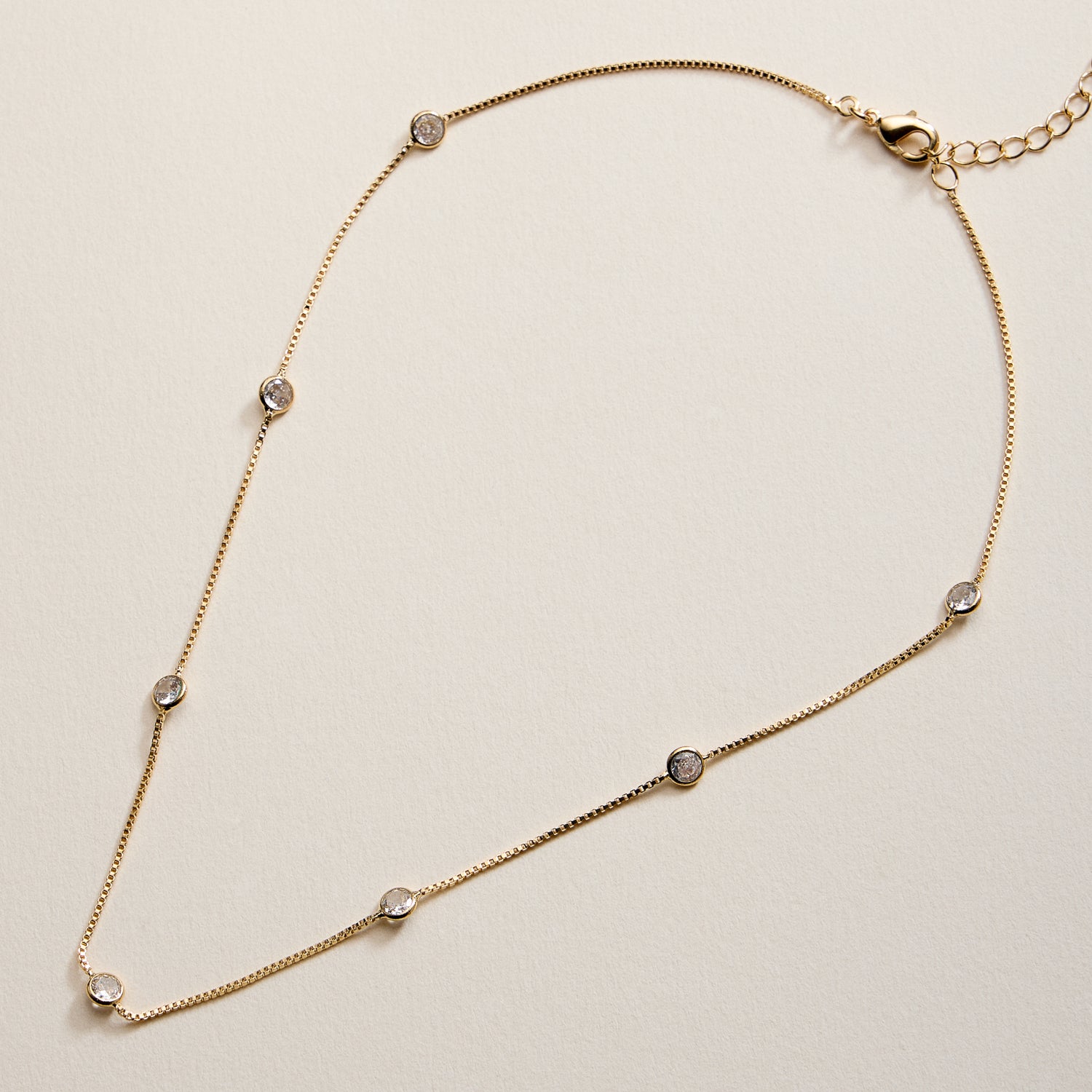 Gold Filled cubic zirconia Necklace